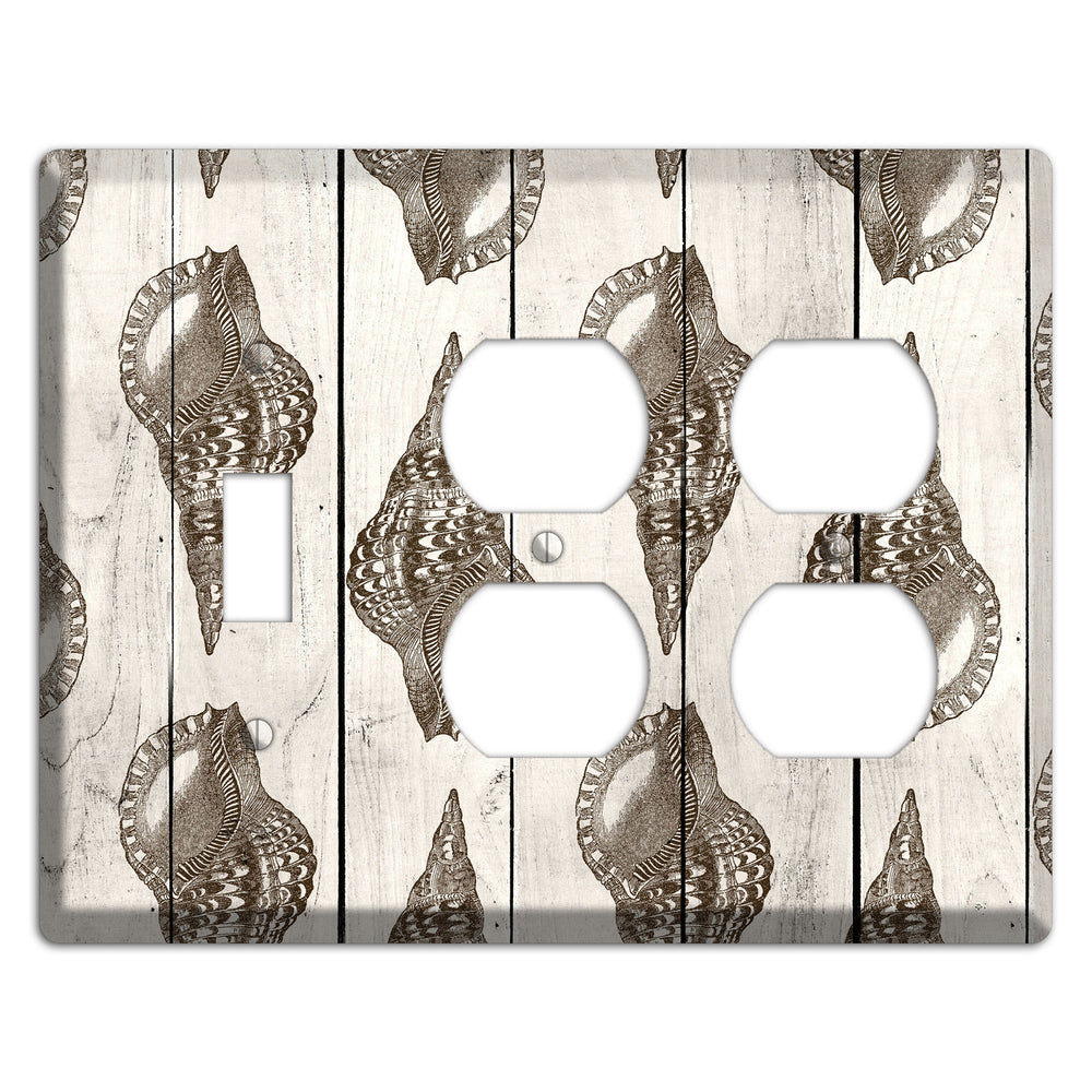 Shellbound Shore Toggle / 2 Duplex Wallplate