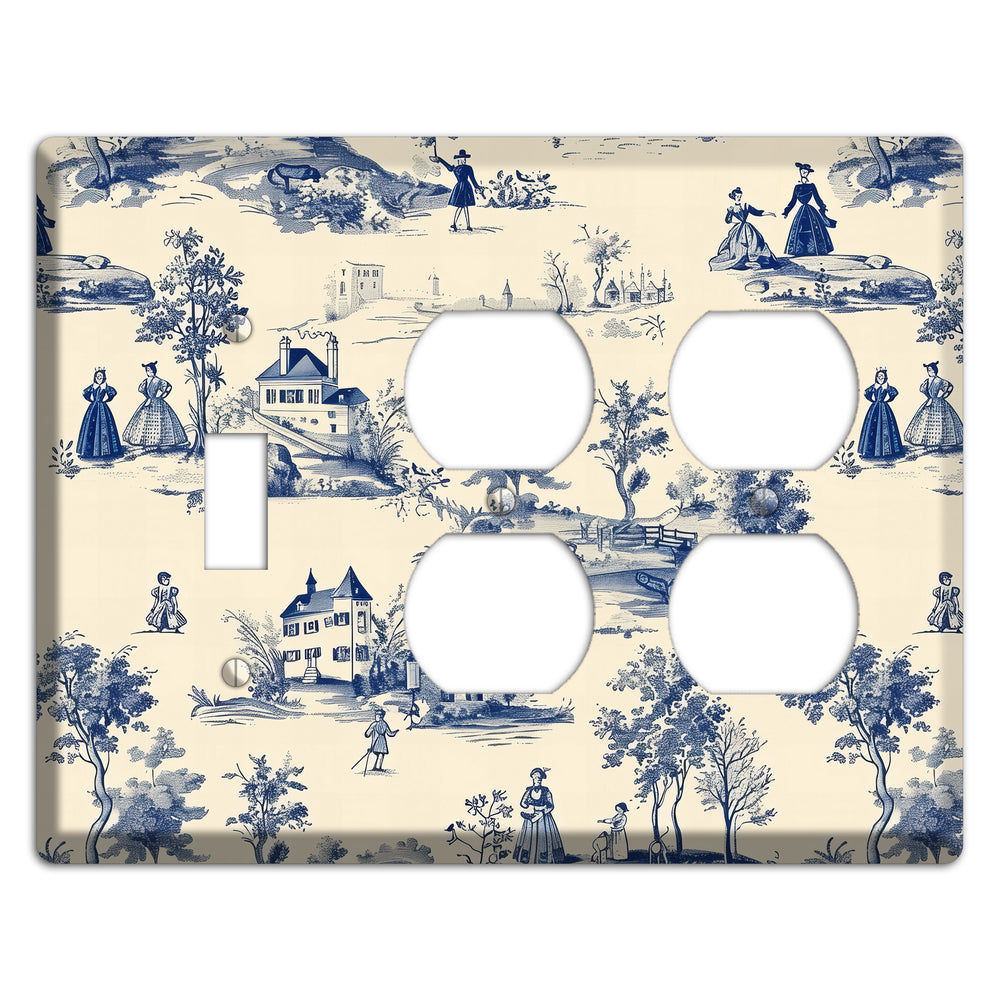 Pastoral Letter Toggle / 2 Duplex Wallplate