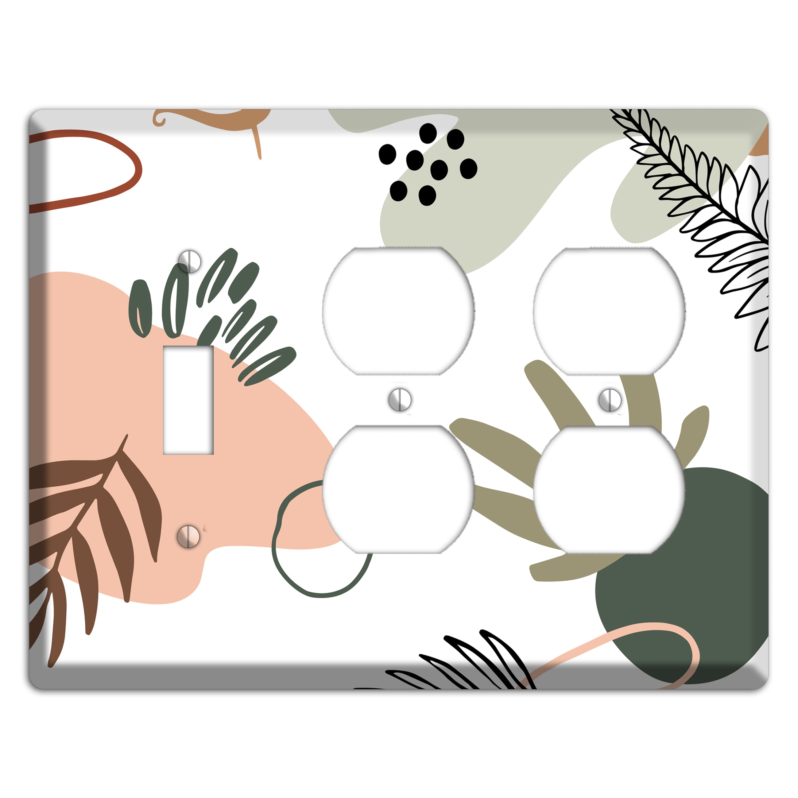 Botanical Scatter Toggle / 2 Duplex Wallplate