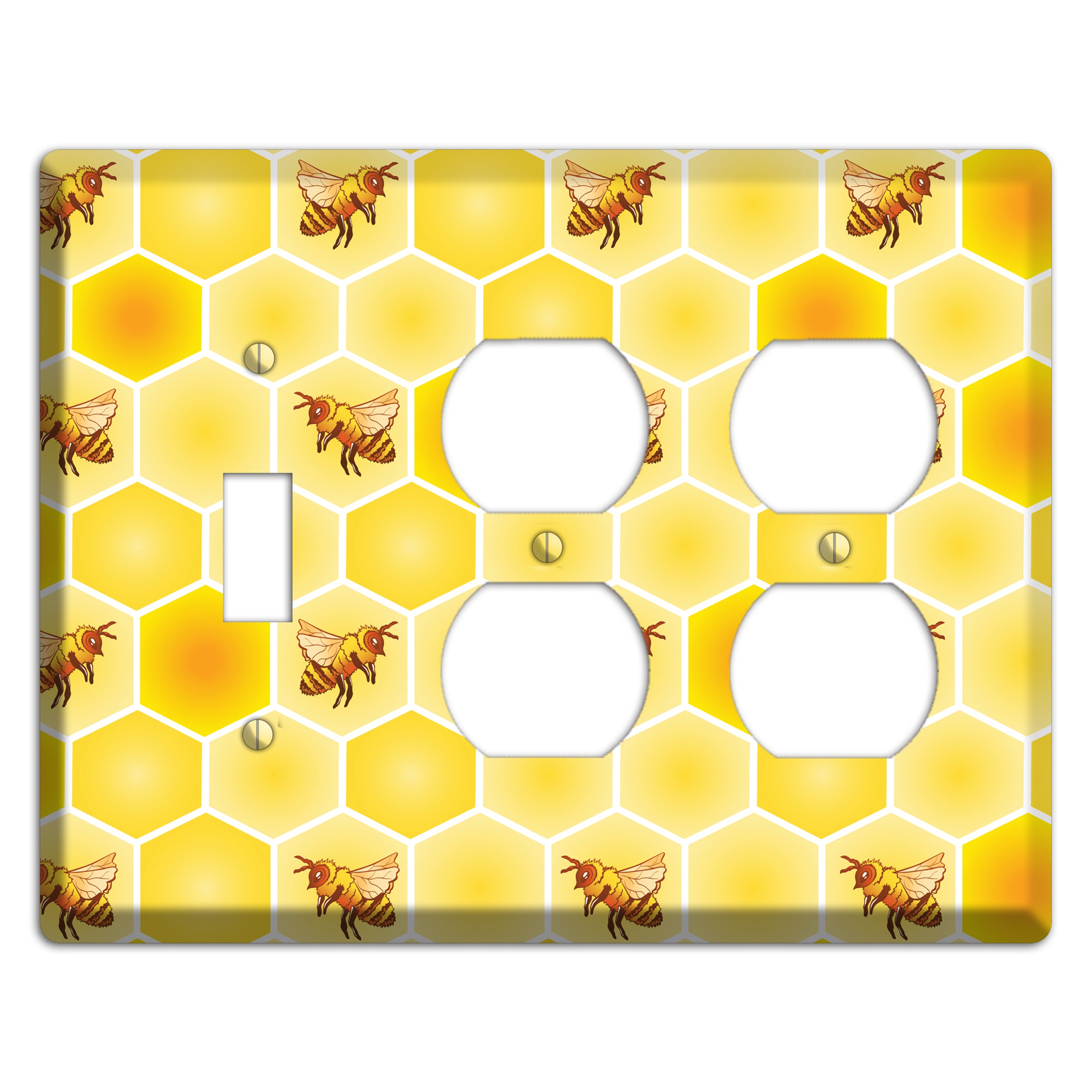 Honeycomb Colony Toggle / 2 Duplex Wallplate