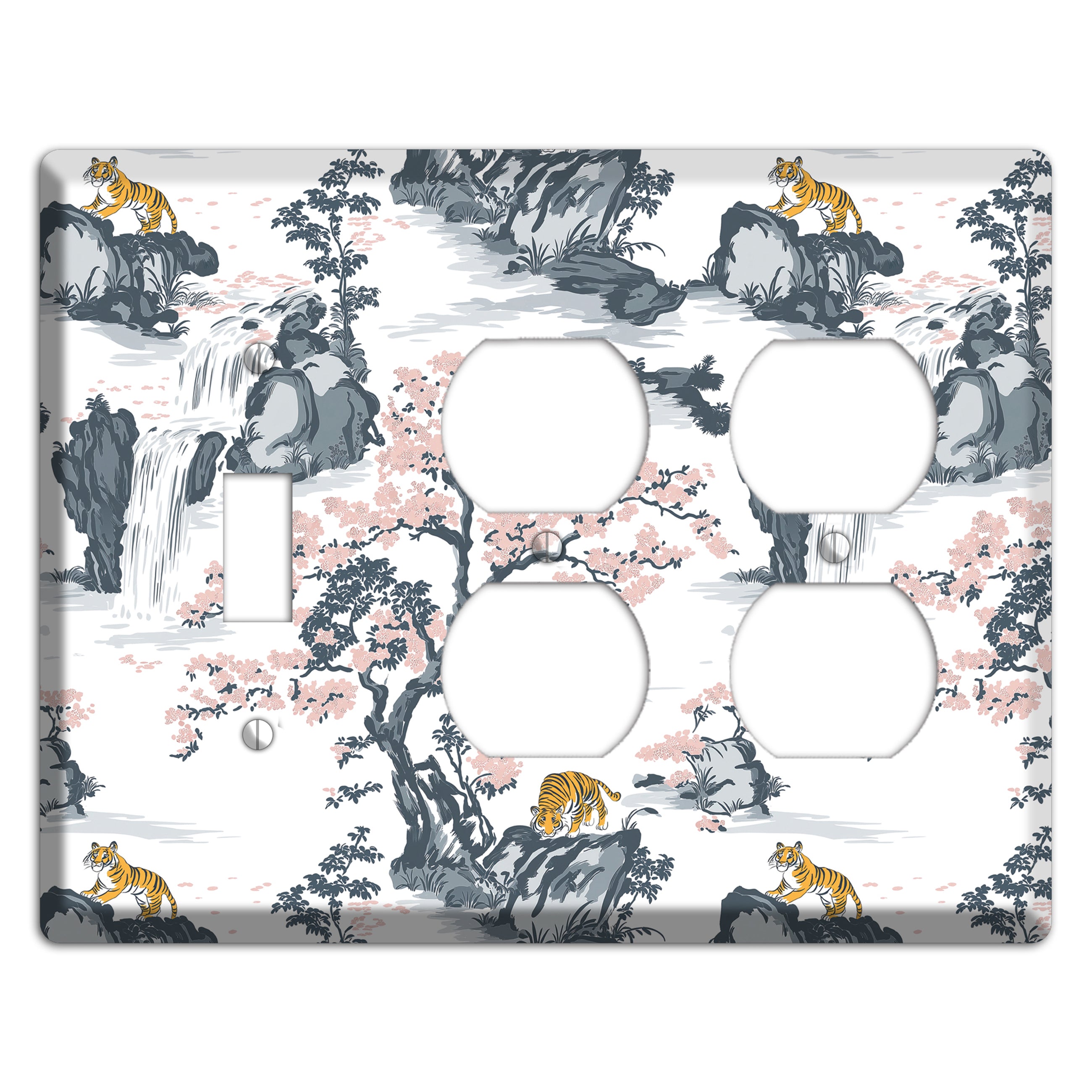 Tiger's Mountain Vigil Toggle / 2 Duplex Wallplate