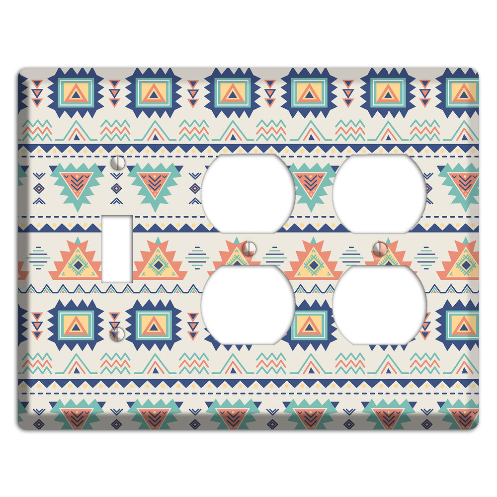 Desert Geometry Toggle / 2 Duplex Wallplate