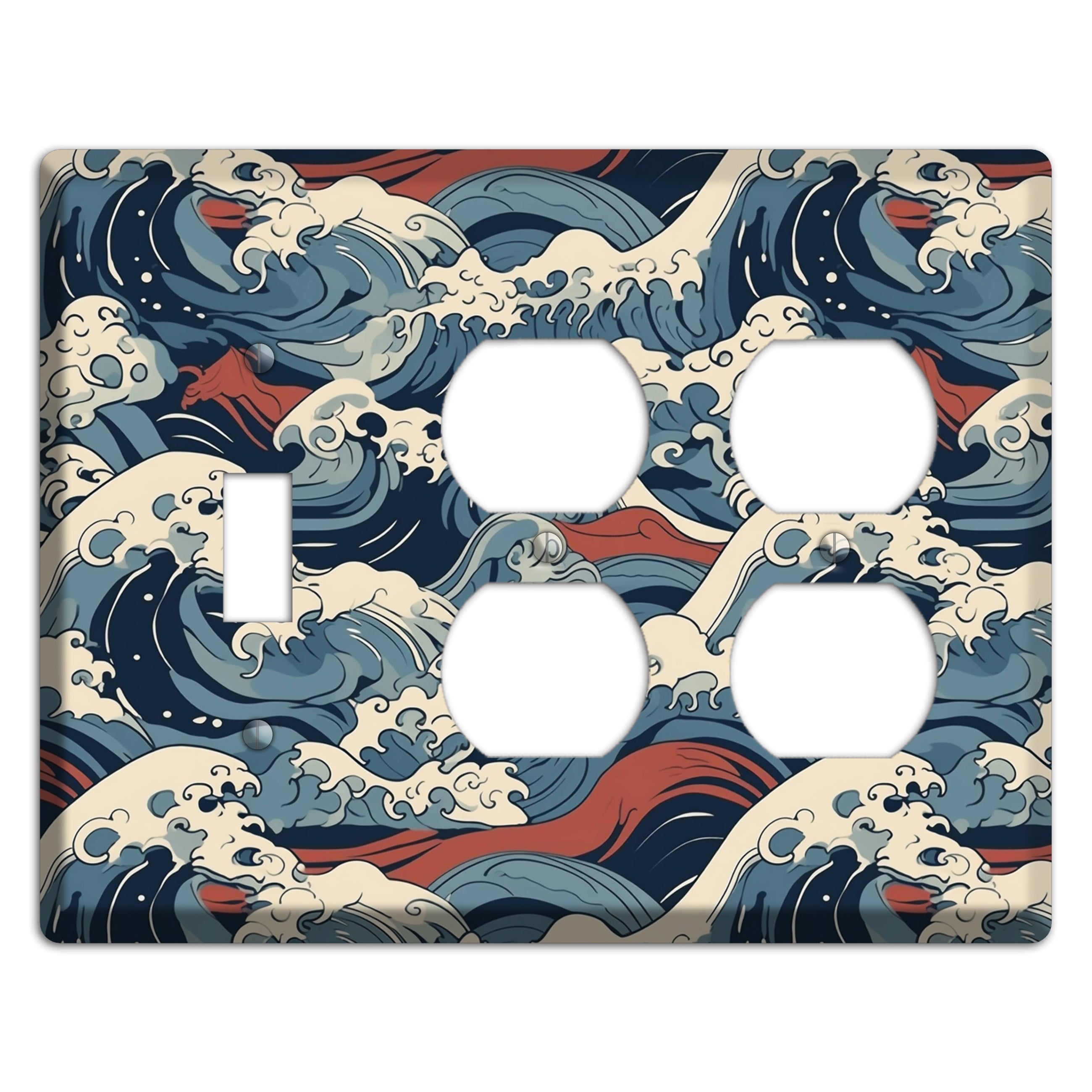 Crashing Tide Fury Toggle / 2 Duplex Wallplate