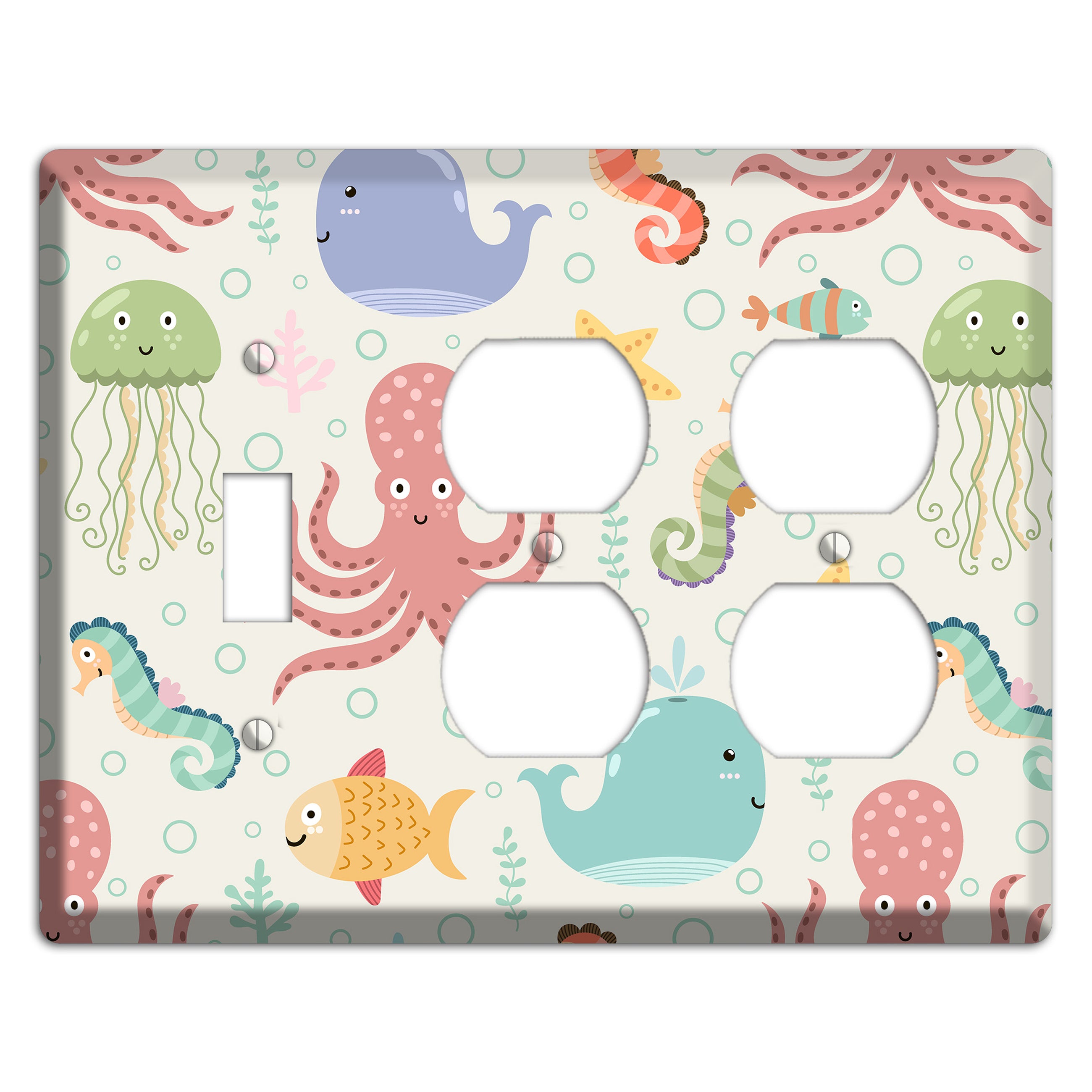 Ocean Buddies Toggle / 2 Duplex Wallplate