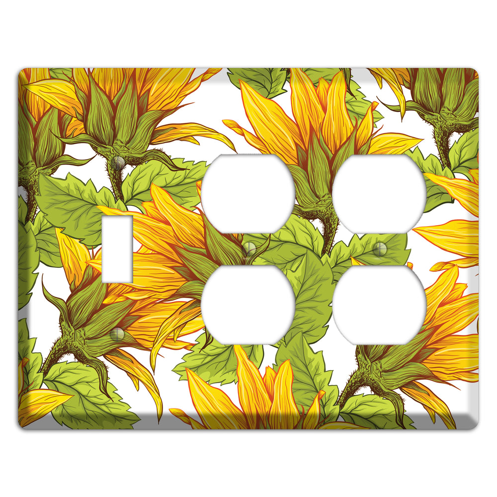 Golden Bloom Scatter Toggle / 2 Duplex Wallplate