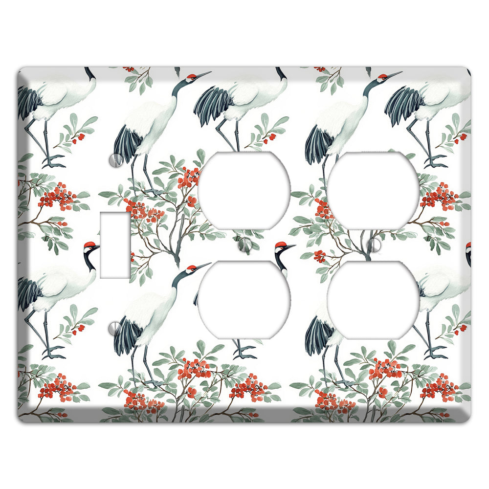 Scarlet Crown Reverie Toggle / 2 Duplex Wallplate