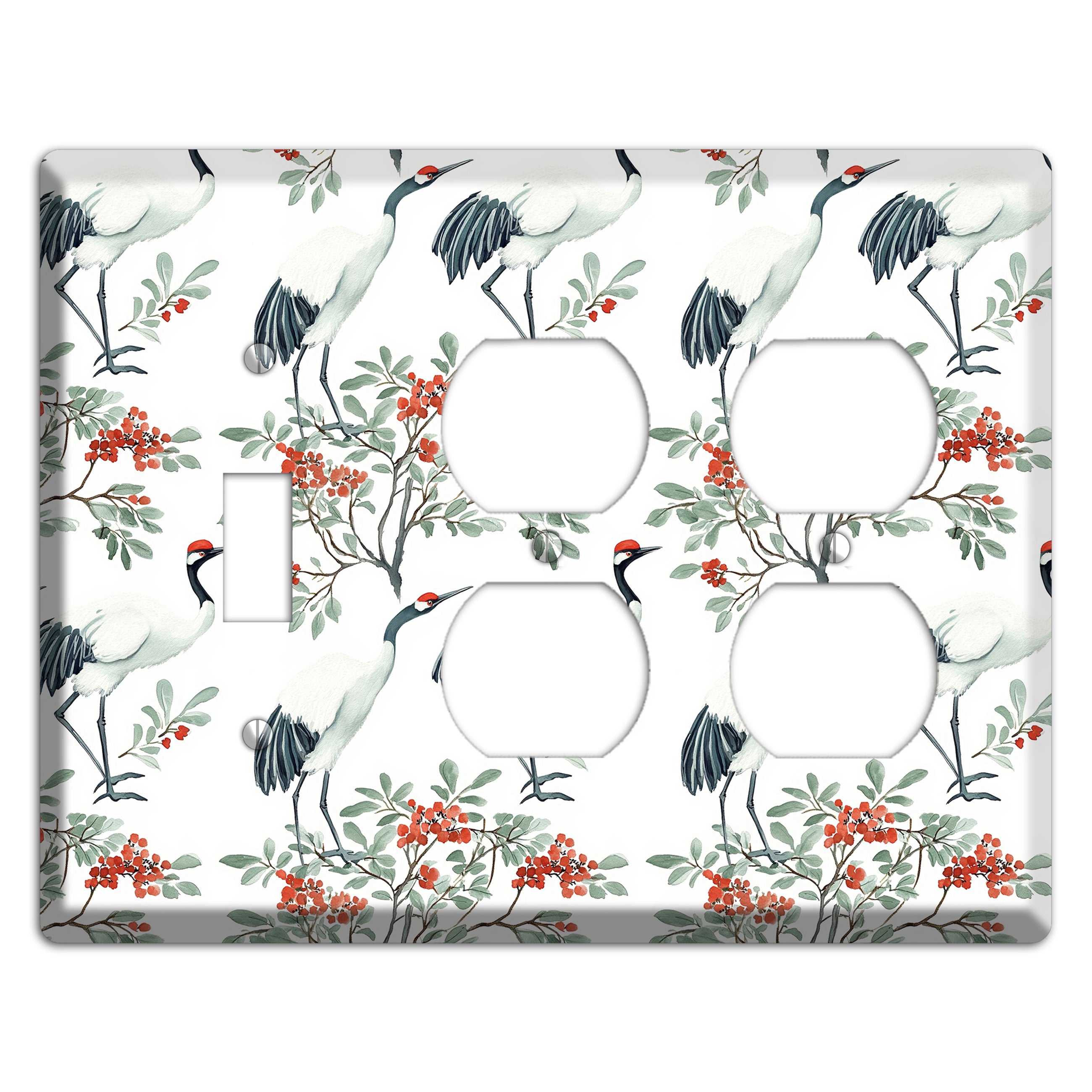 Scarlet Crown Reverie Toggle / 2 Duplex Wallplate