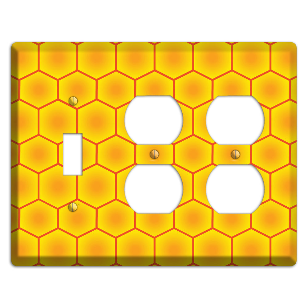 Golden Vault Cells Toggle / 2 Duplex Wallplate