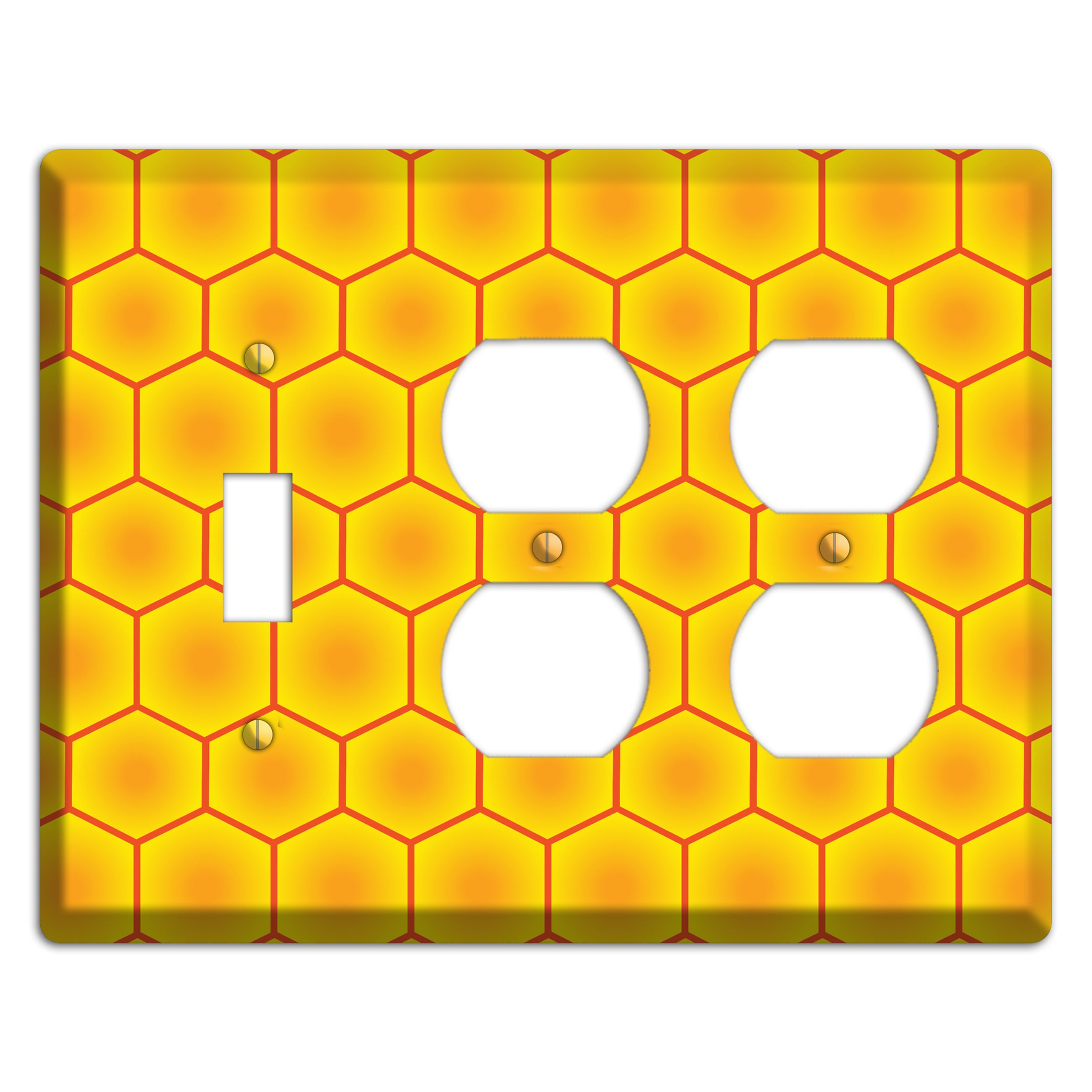 Golden Vault Cells Toggle / 2 Duplex Wallplate