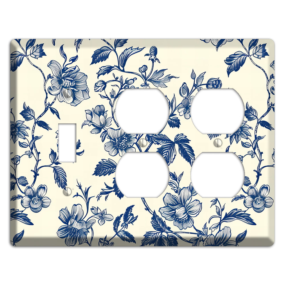 Garden Ink & Ivory Toggle / 2 Duplex Wallplate