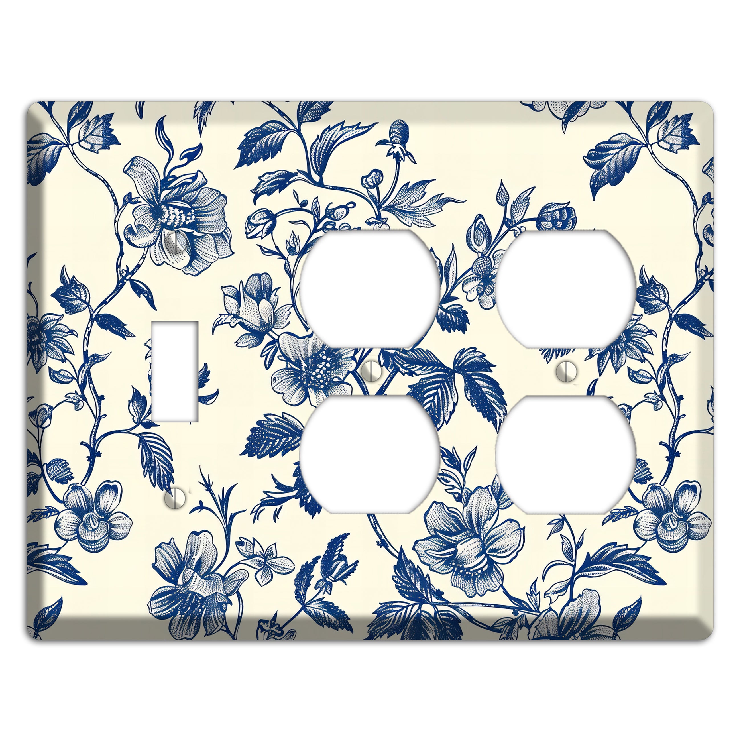Garden Ink & Ivory Toggle / 2 Duplex Wallplate
