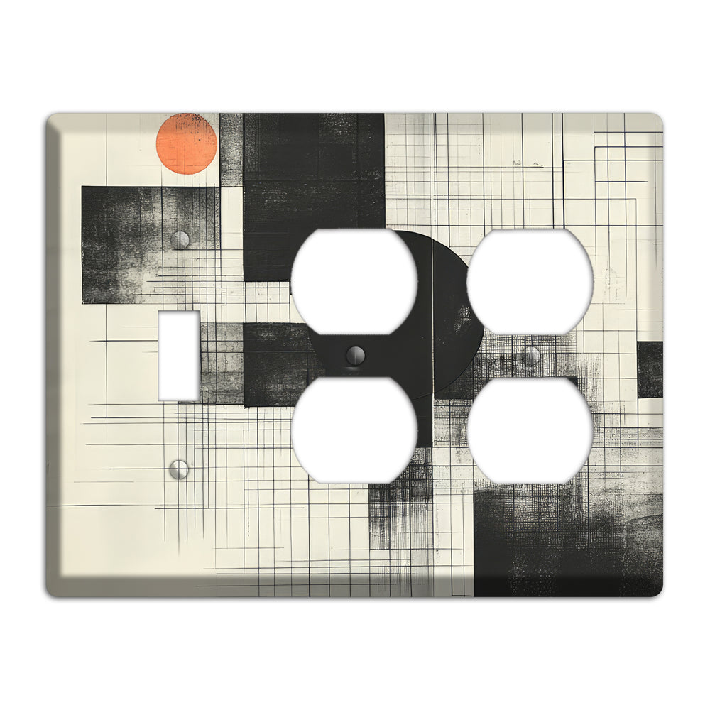 Eclipse Over Blueprint Toggle / 2 Duplex Wallplate