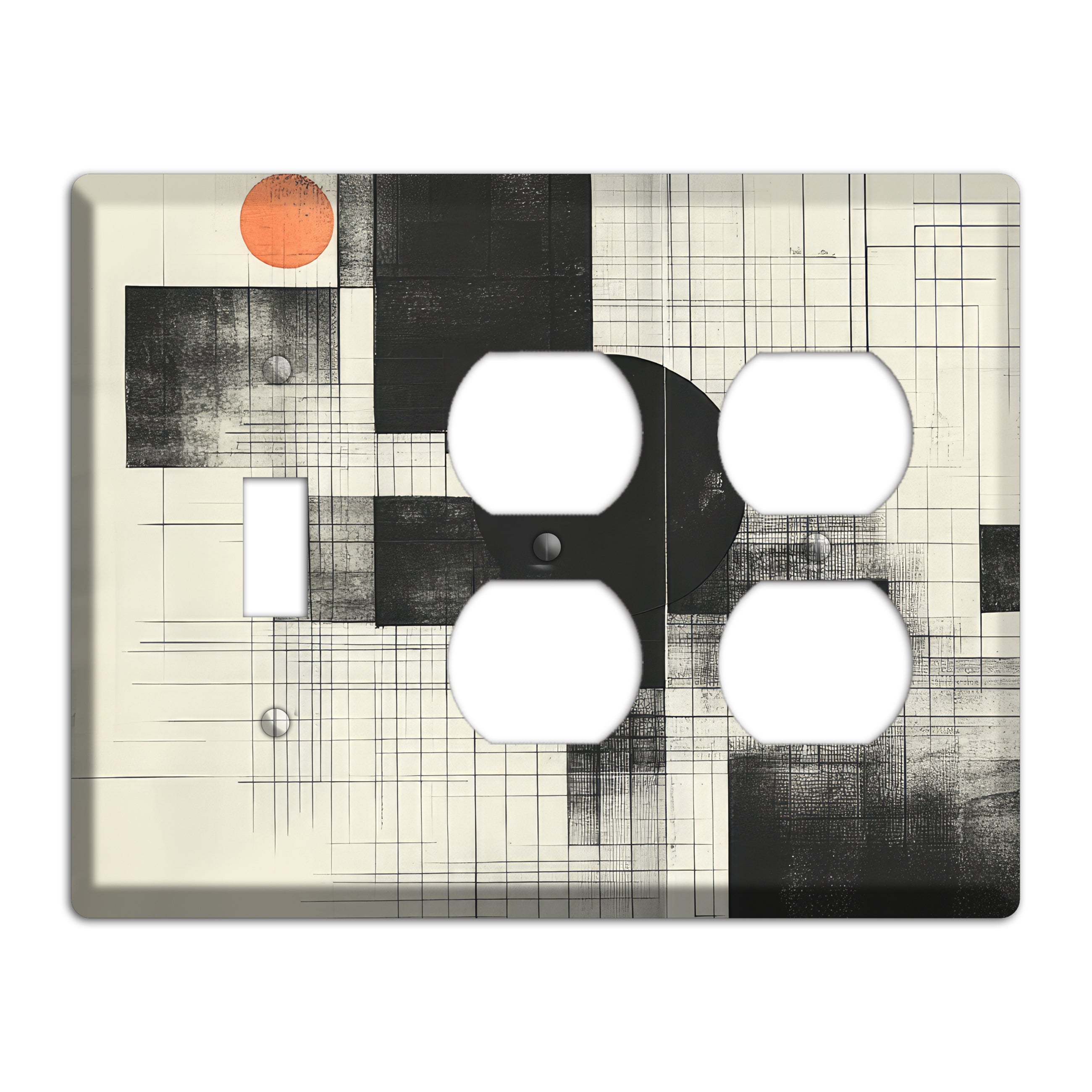 Eclipse Over Blueprint Toggle / 2 Duplex Wallplate