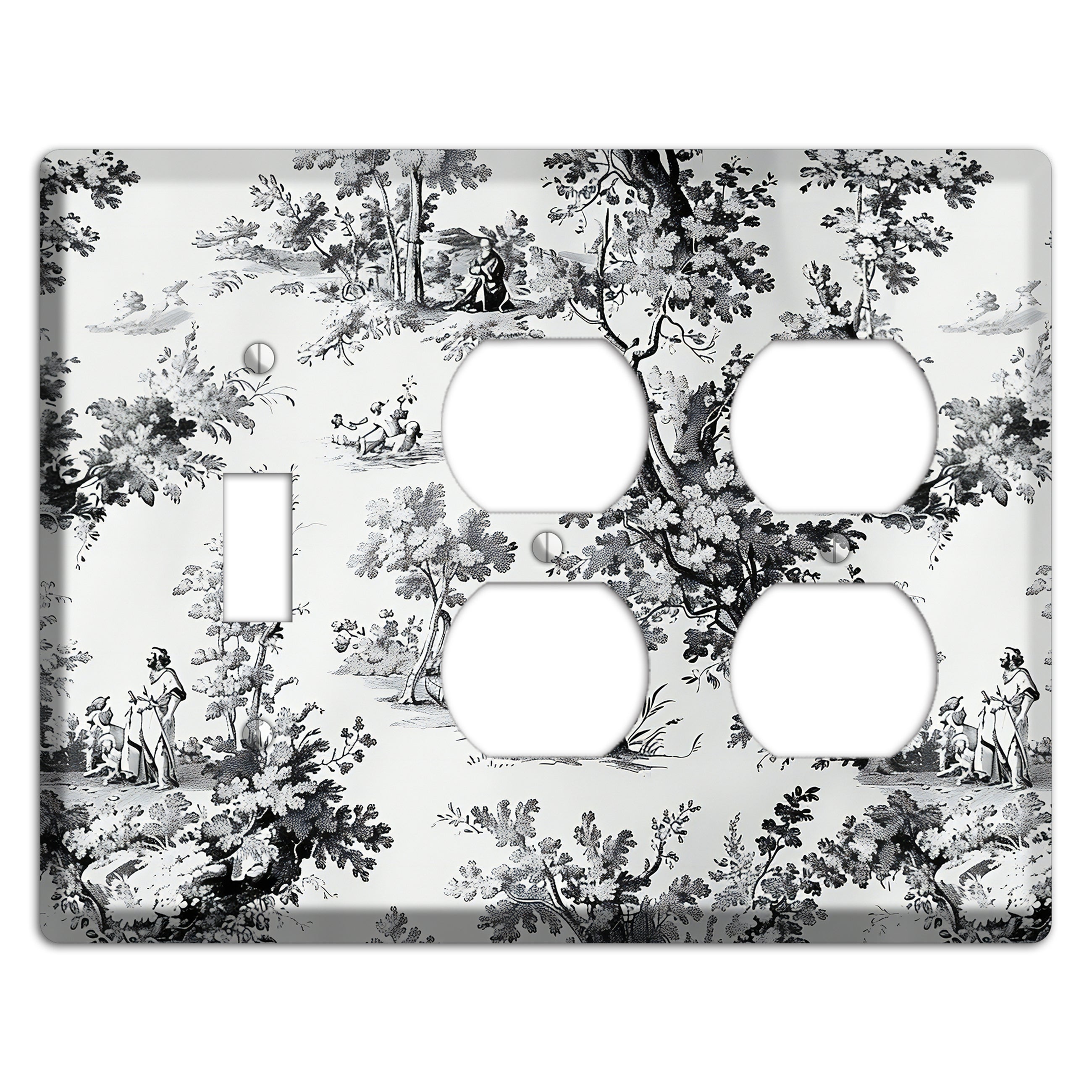 Pastoral Whisper Toggle / 2 Duplex Wallplate