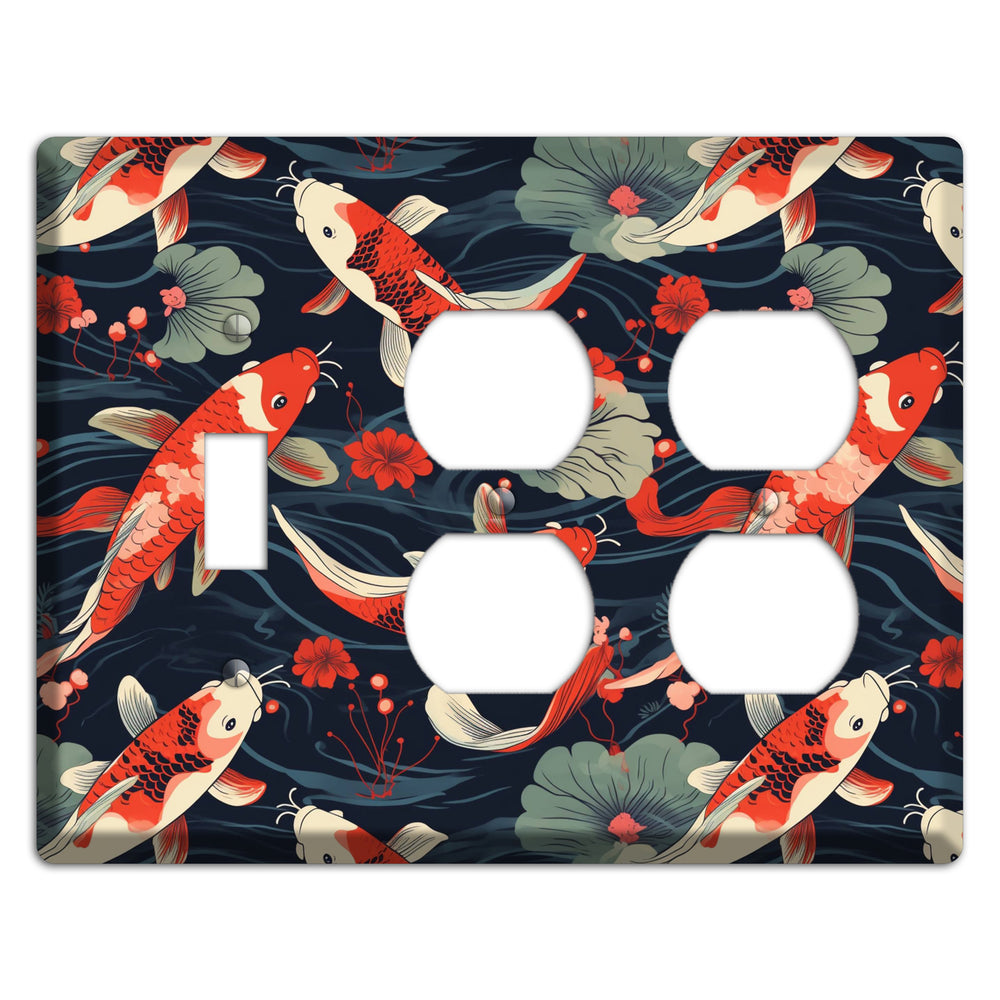 Koi Drift Dance Toggle / 2 Duplex Wallplate