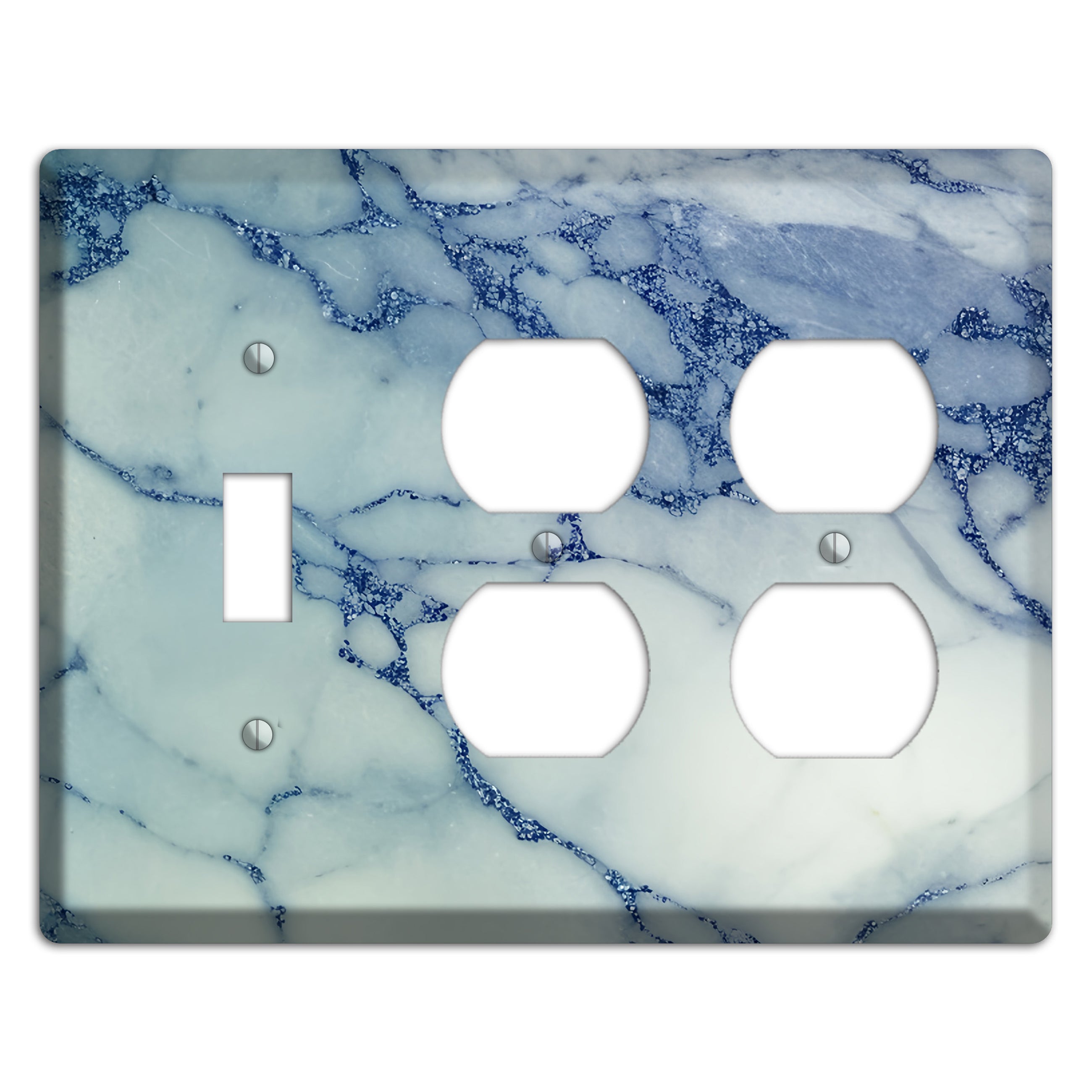 Opal marble Toggle / 2 Duplex Wallplate