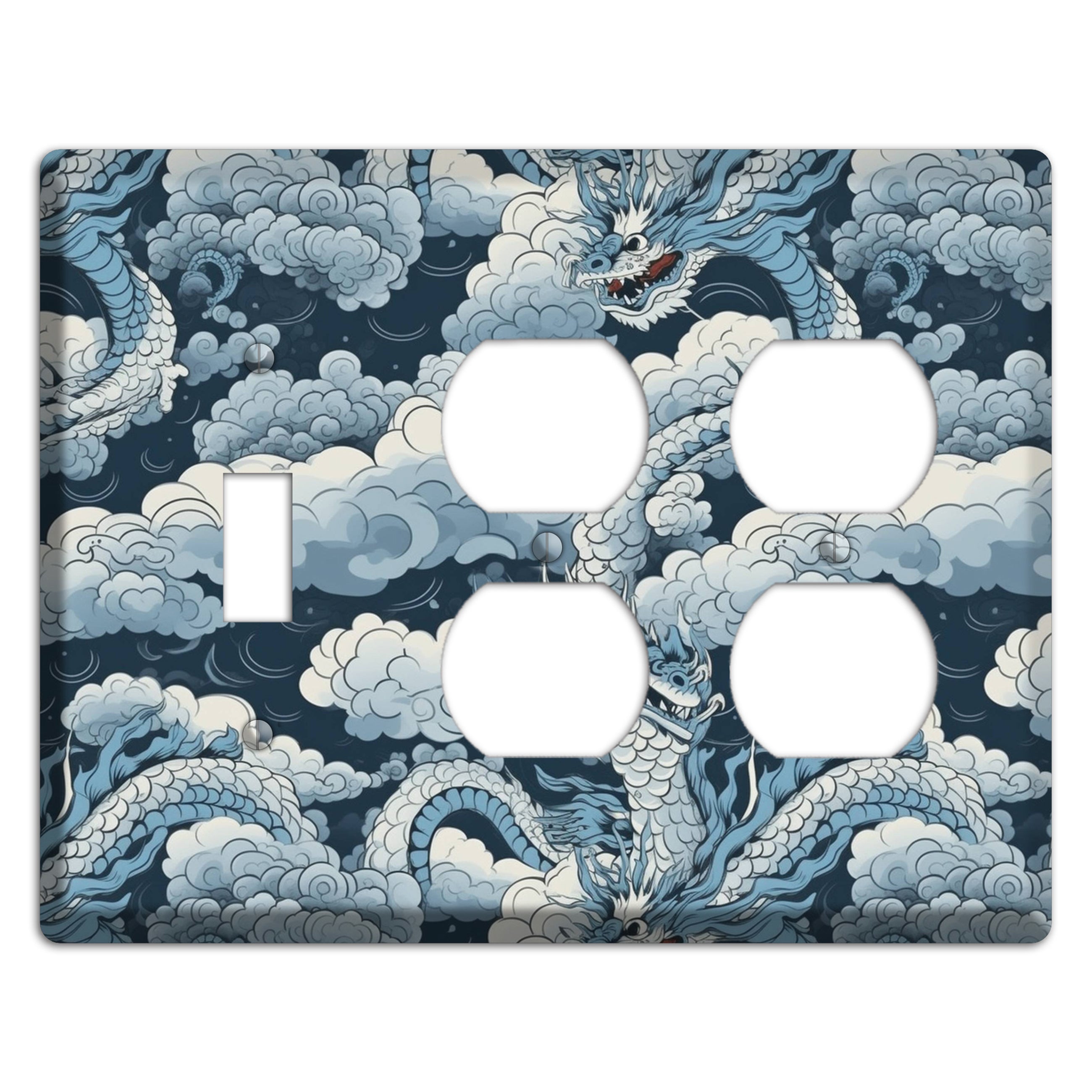 Storm Serpent Rising Toggle / 2 Duplex Wallplate