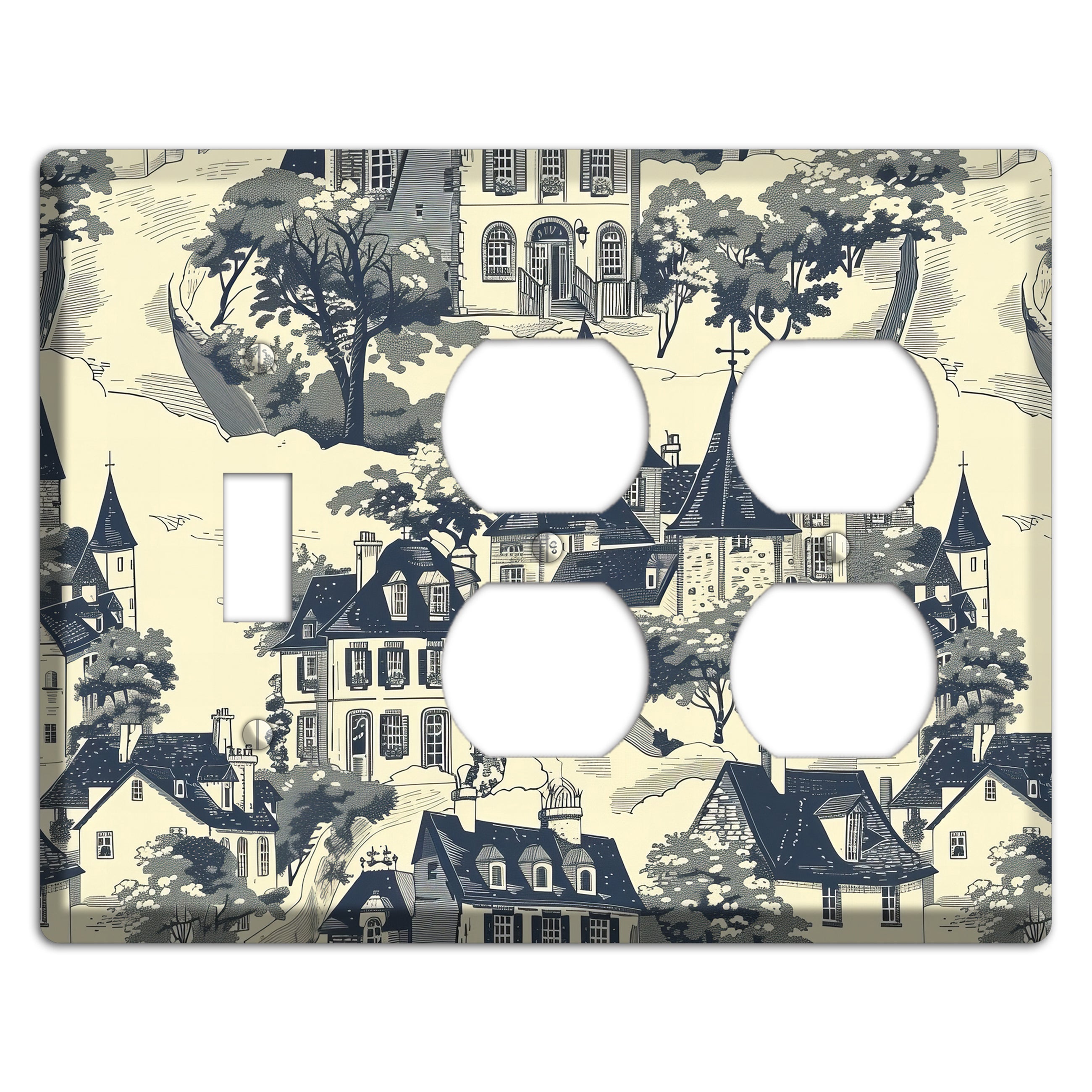 Village on the Hill Toggle / 2 Duplex Wallplate