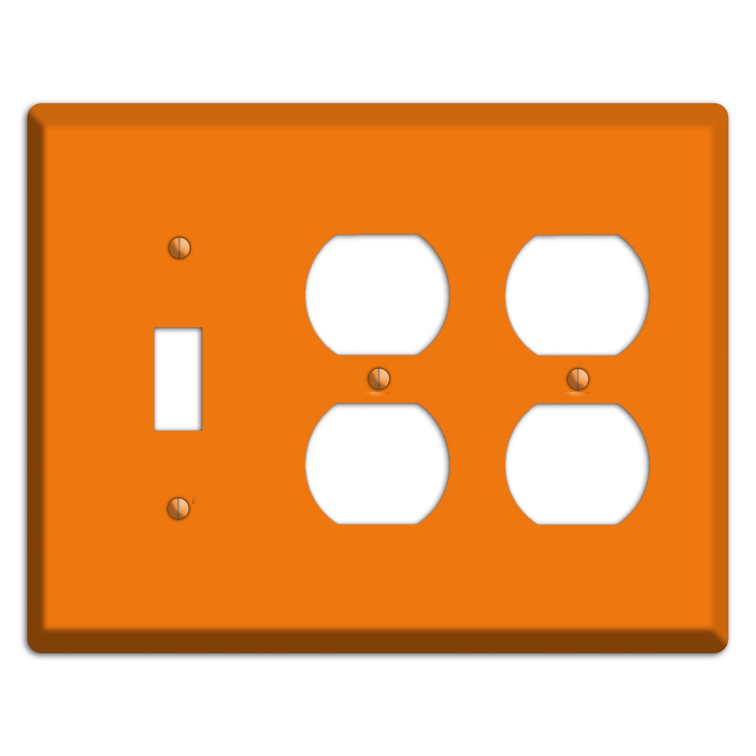 Baxter Pumpkin Toggle / 2 Duplex Wallplate