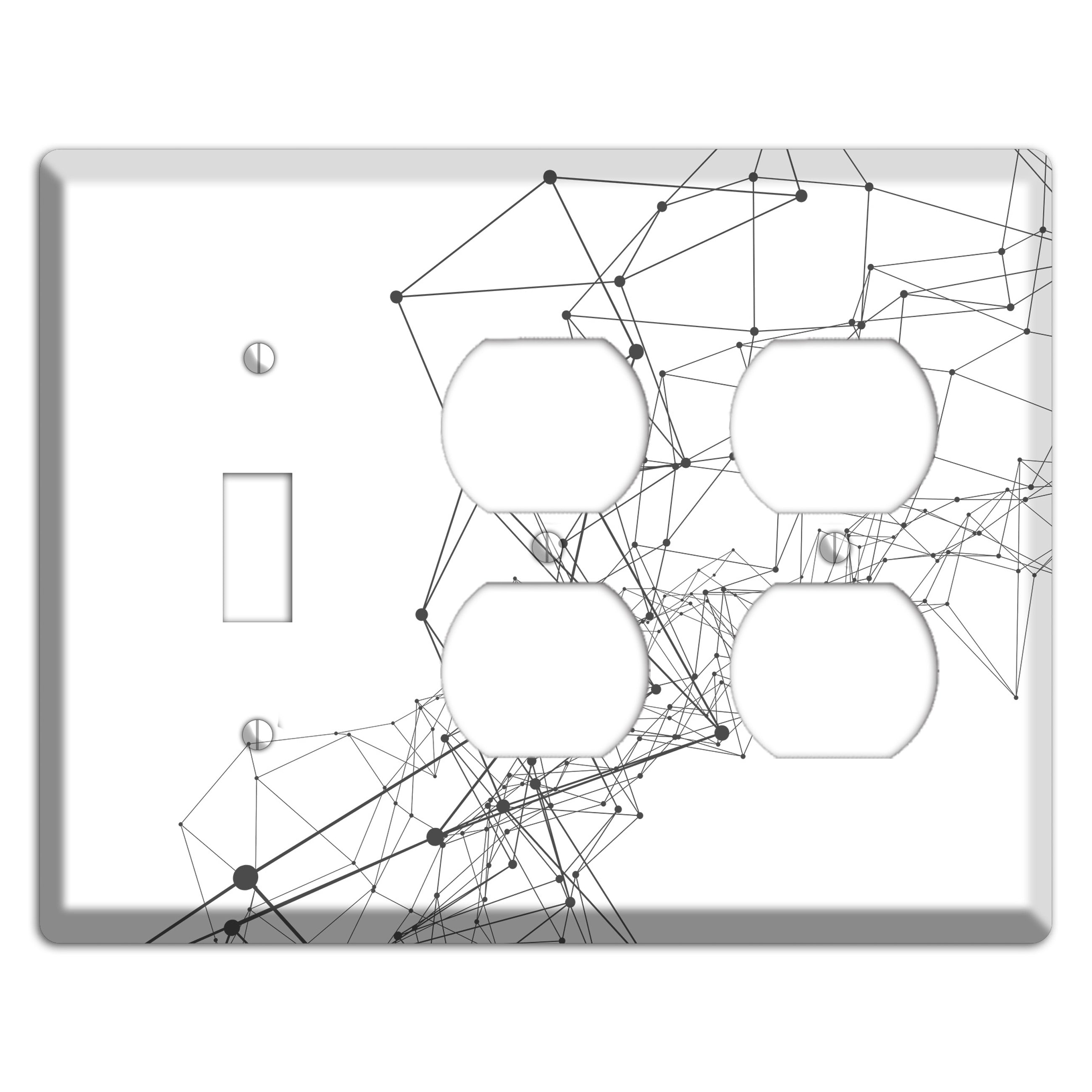 Threadwork Constellation Toggle / 2 Duplex Wallplate