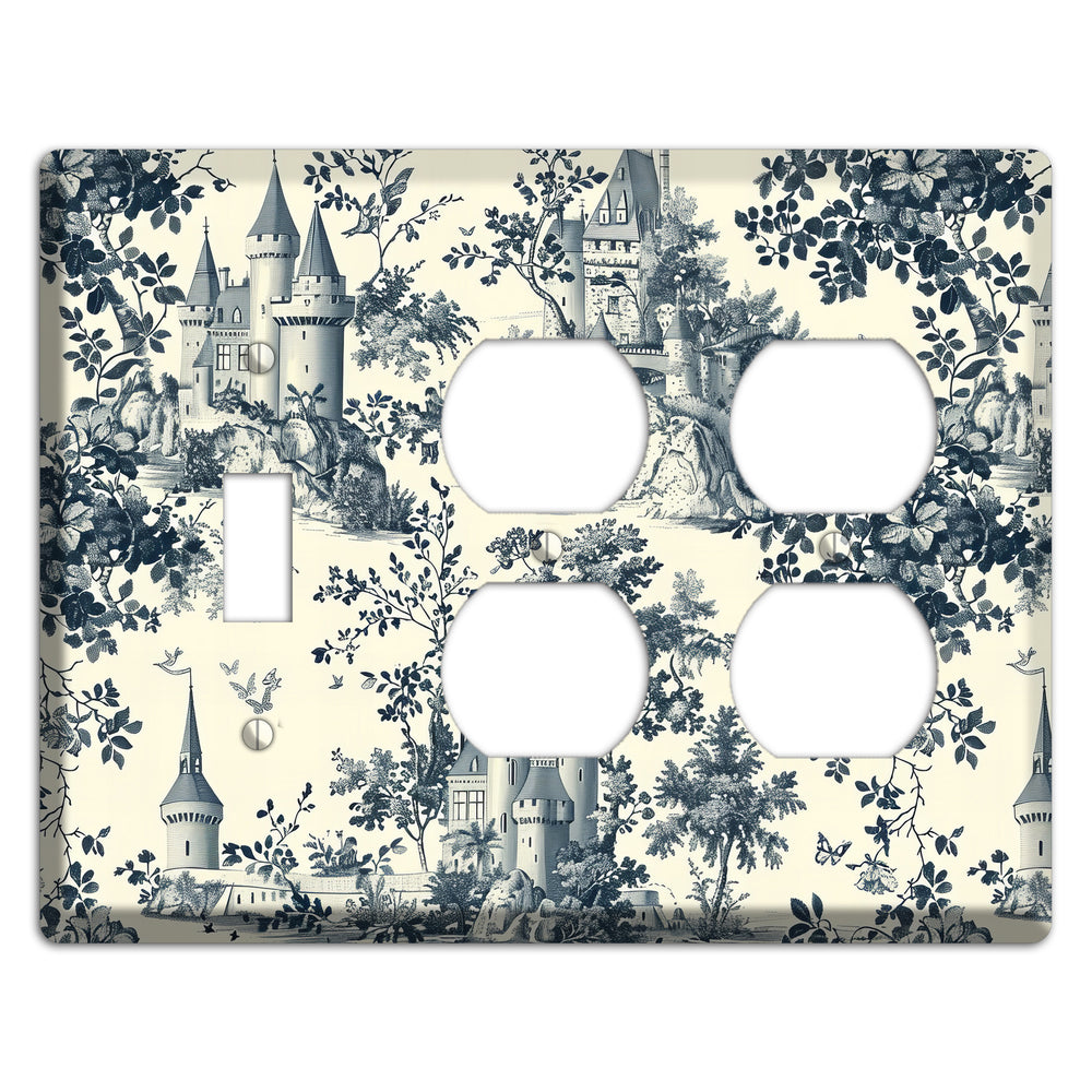 Castle & Crown Toggle / 2 Duplex Wallplate