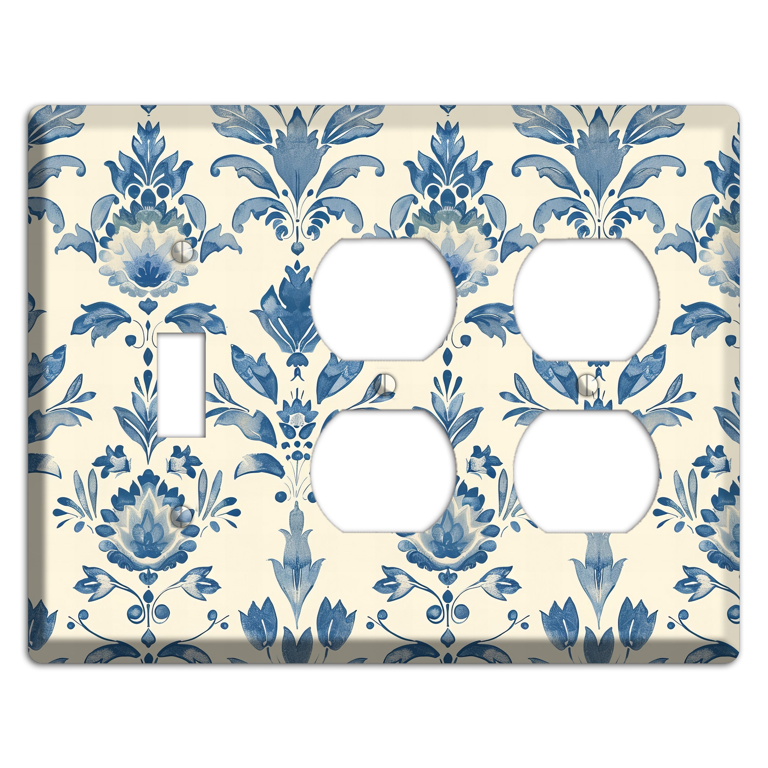 Bloom & Indigo Toggle / 2 Duplex Wallplate