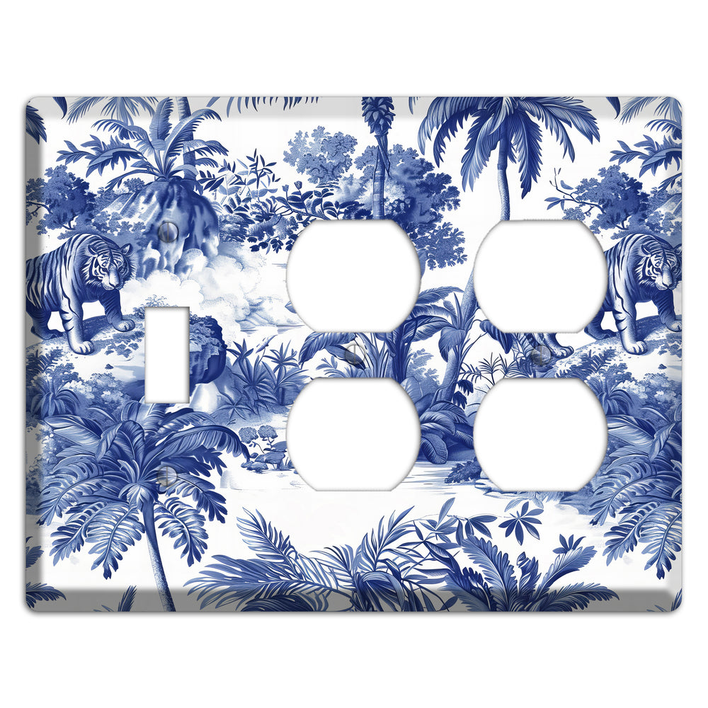 Bengal & Palm Toggle / 2 Duplex Wallplate