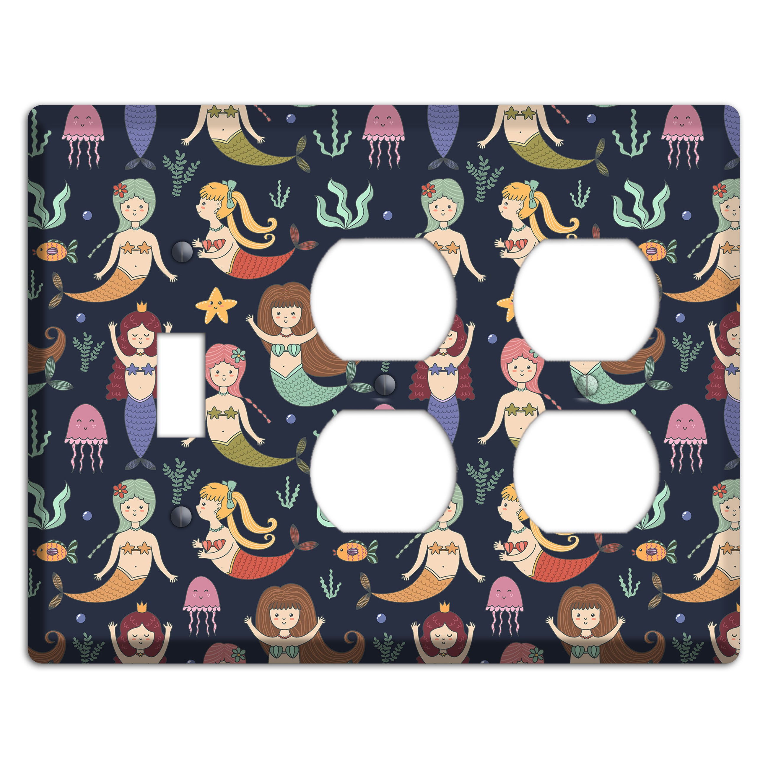 Mermaid Lagoon Party Toggle / 2 Duplex Wallplate