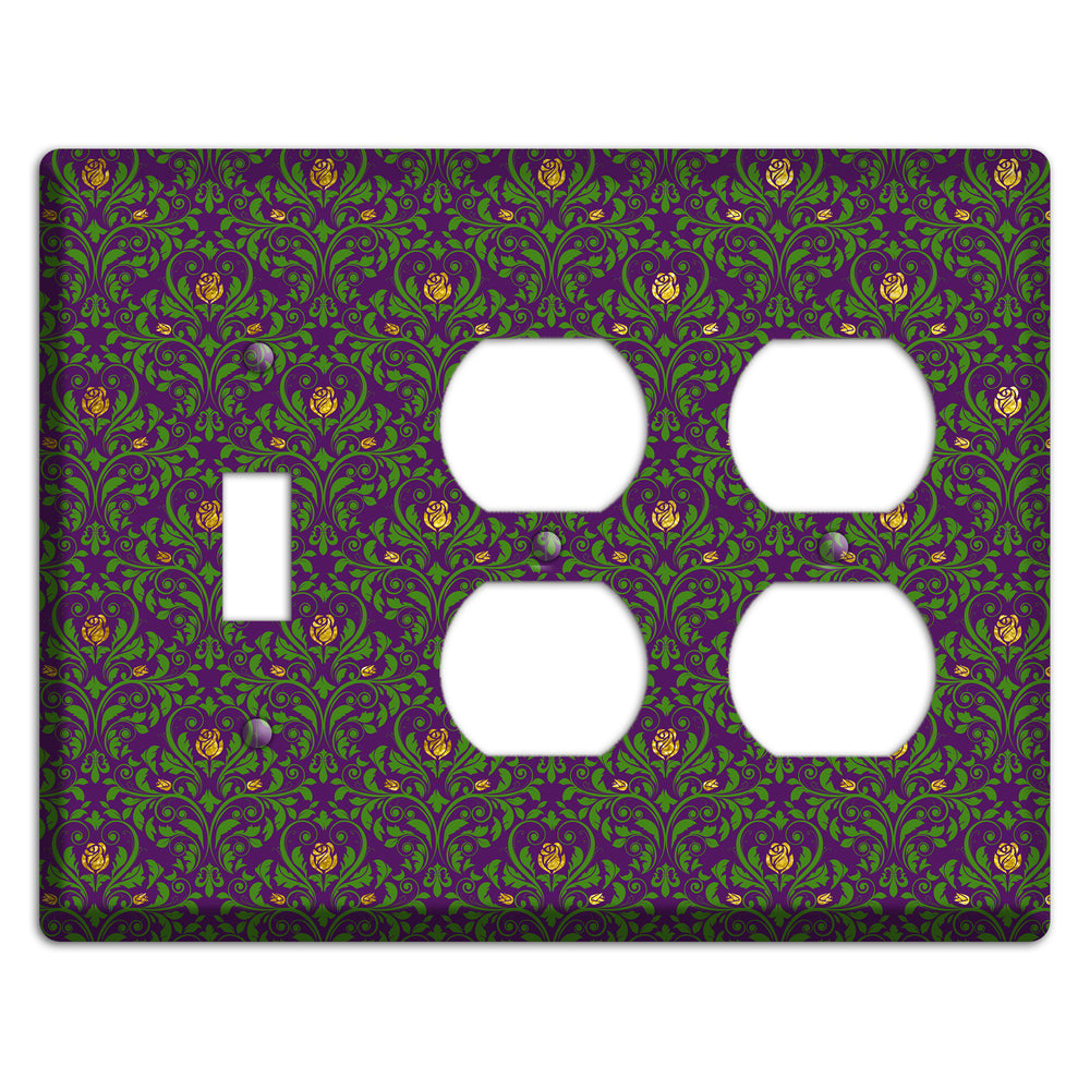 Jester‚Äôs Damask Toggle / 2 Duplex Wallplate