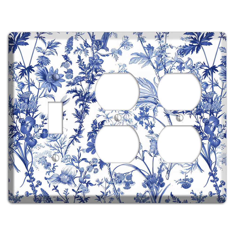 Wildflower Ink Study Toggle / 2 Duplex Wallplate