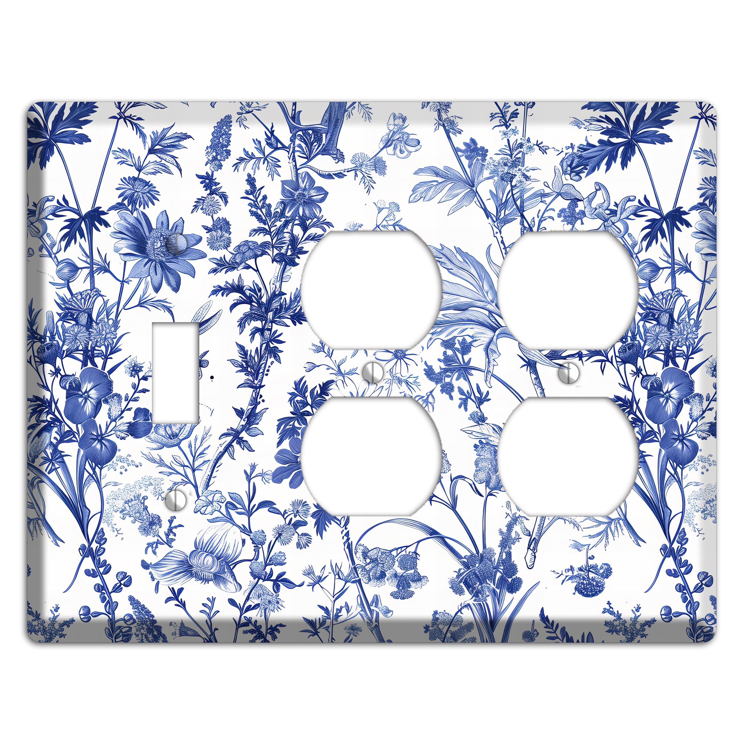 Wildflower Ink Study Toggle / 2 Duplex Wallplate