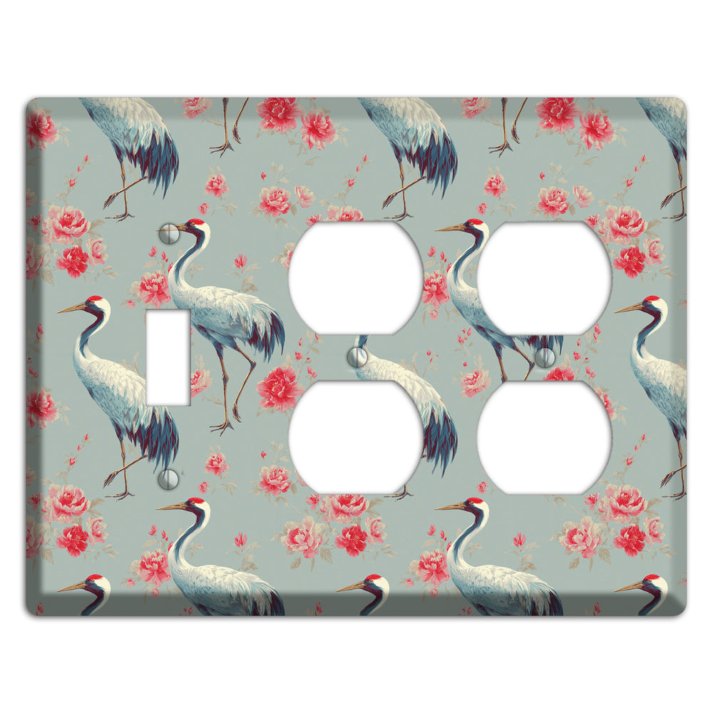 Rose Mist Vigil Toggle / 2 Duplex Wallplate