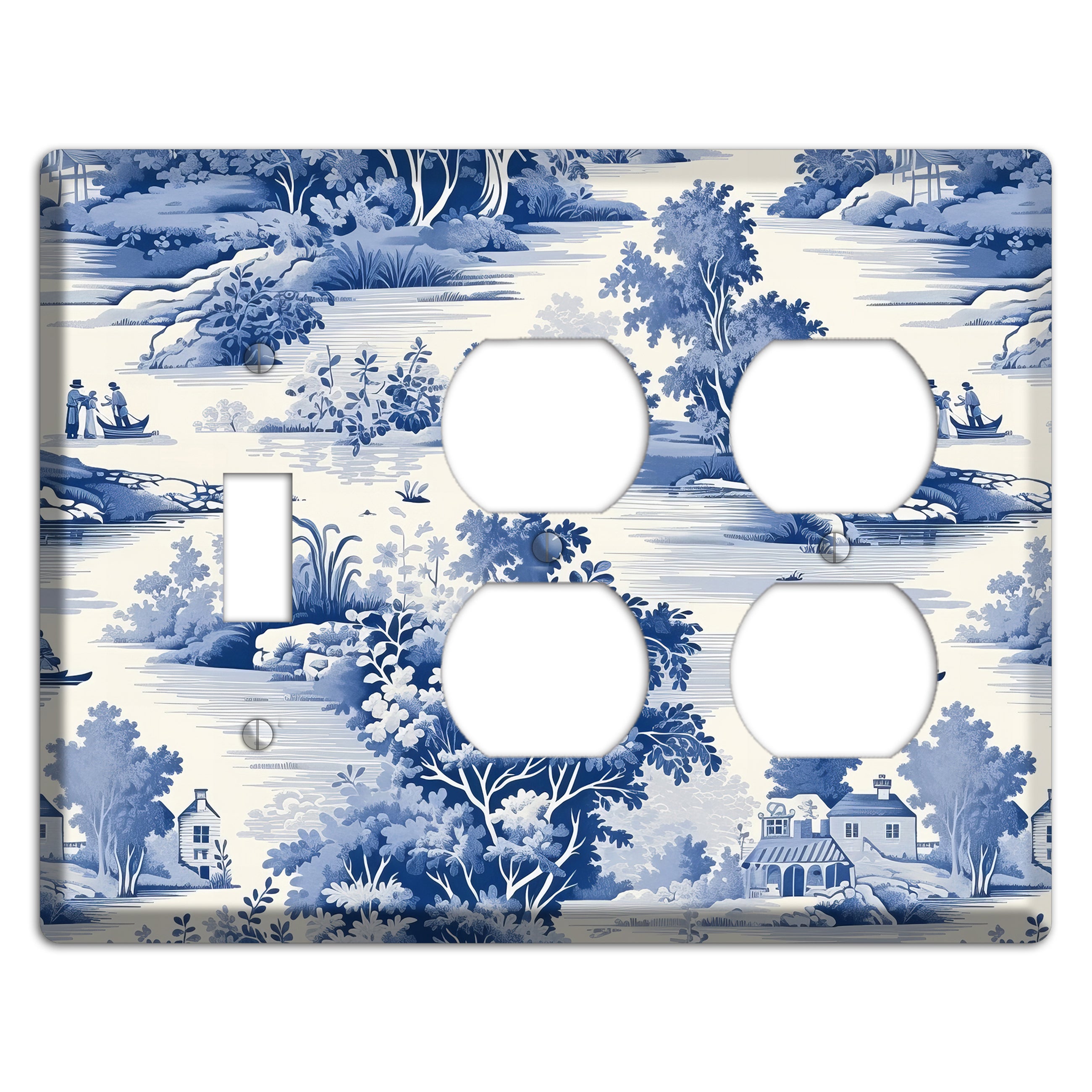River & Reverie Toggle / 2 Duplex Wallplate