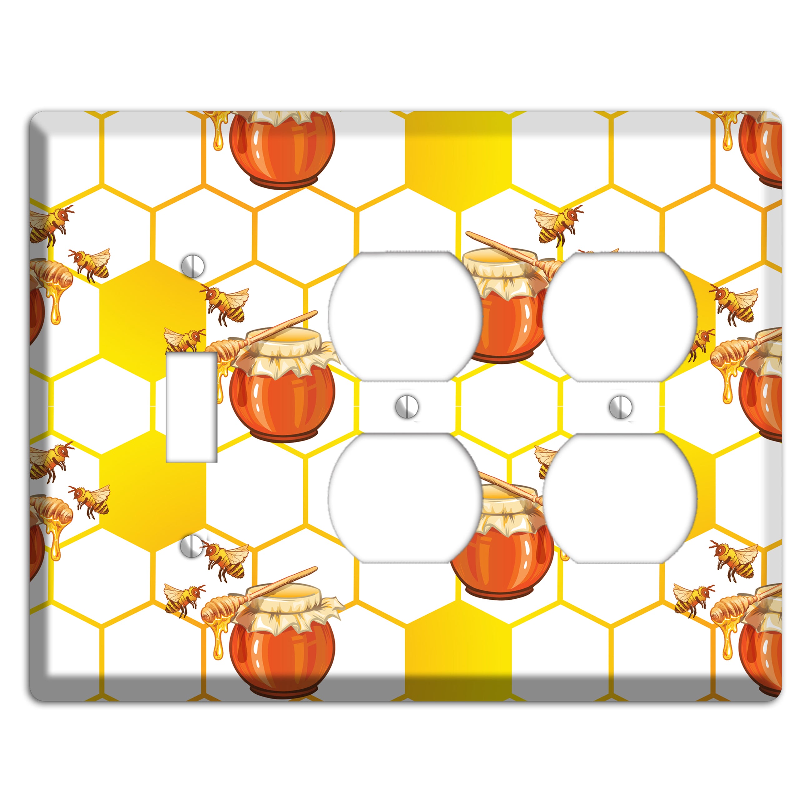 Honeypot Reverie Toggle / 2 Duplex Wallplate