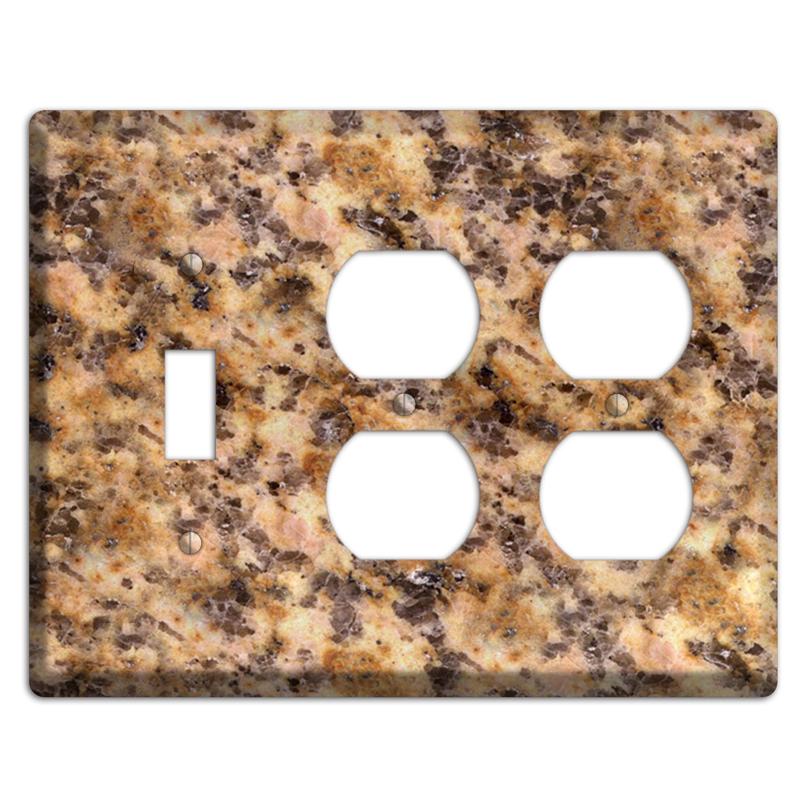 Lapidus Granite Toggle / 2 Duplex Wallplate