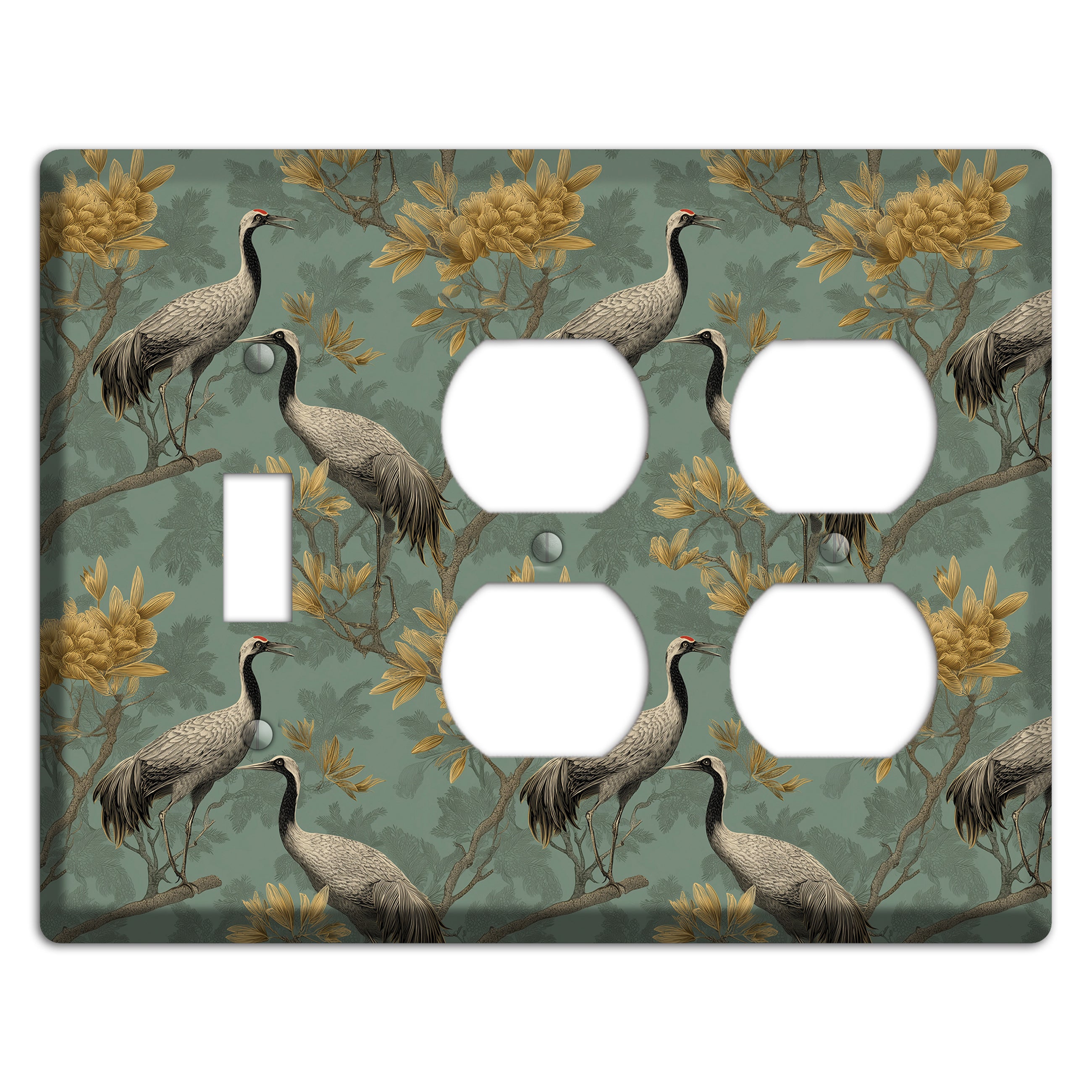 Sage Garden Vigil Toggle / 2 Duplex Wallplate
