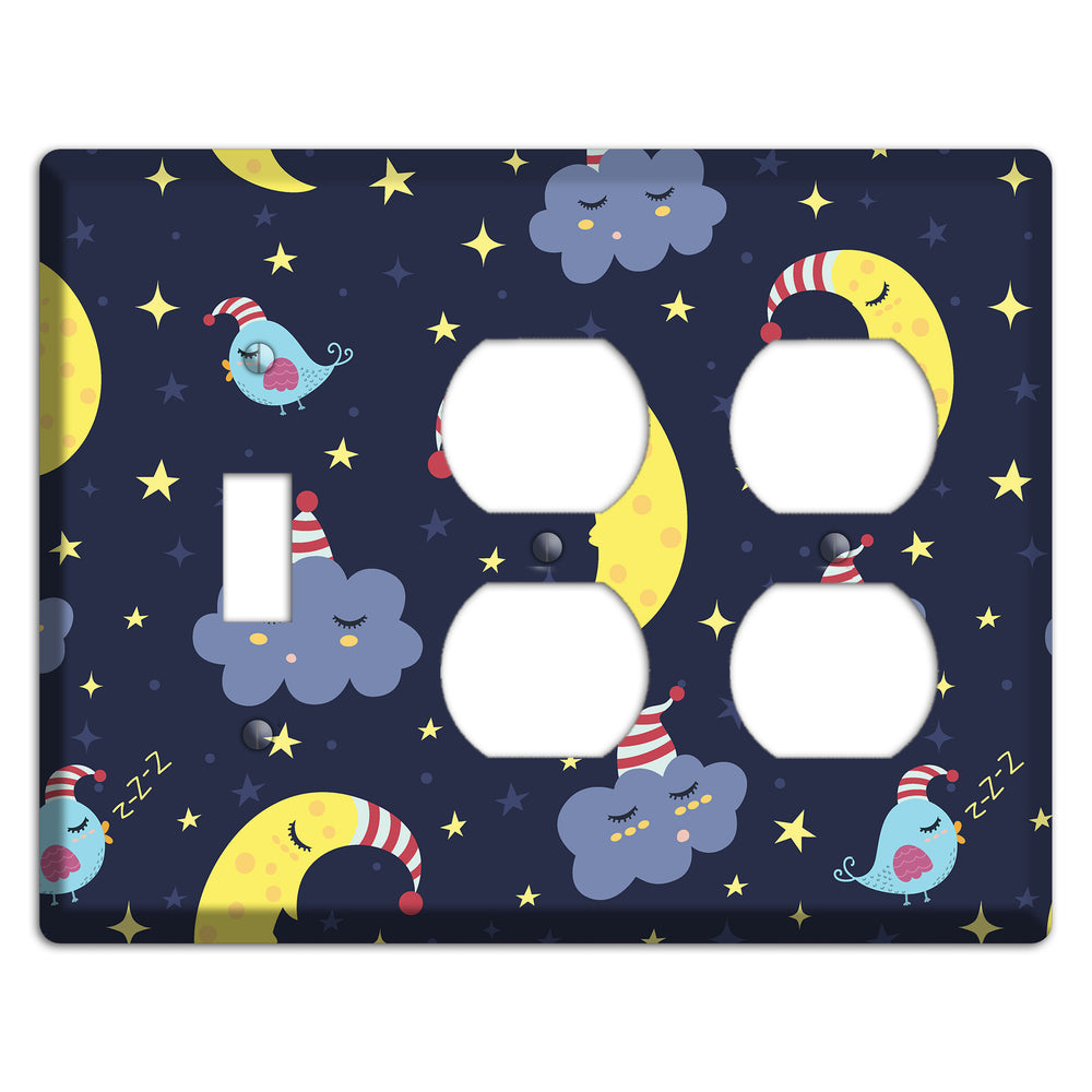 Sleepy Skies Toggle / 2 Duplex Wallplate