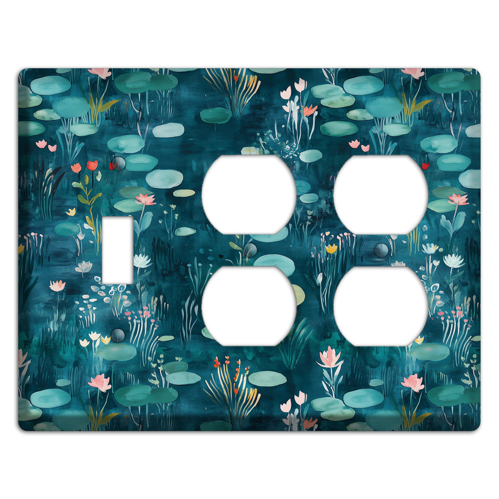 Lily Pond Reverie Toggle / 2 Duplex Wallplate