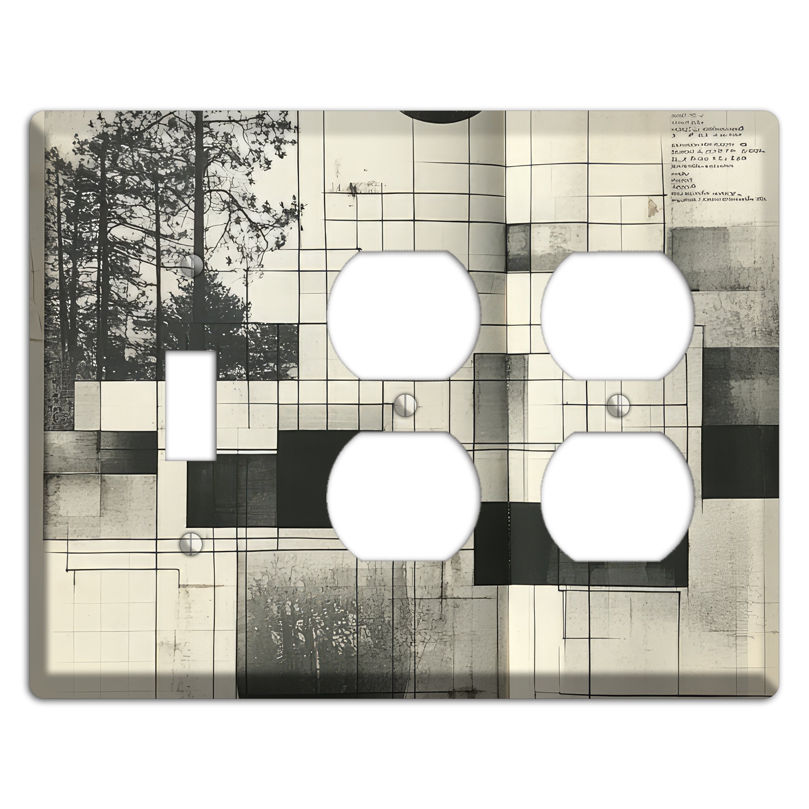 Cartographer's Dream Toggle / 2 Duplex Wallplate