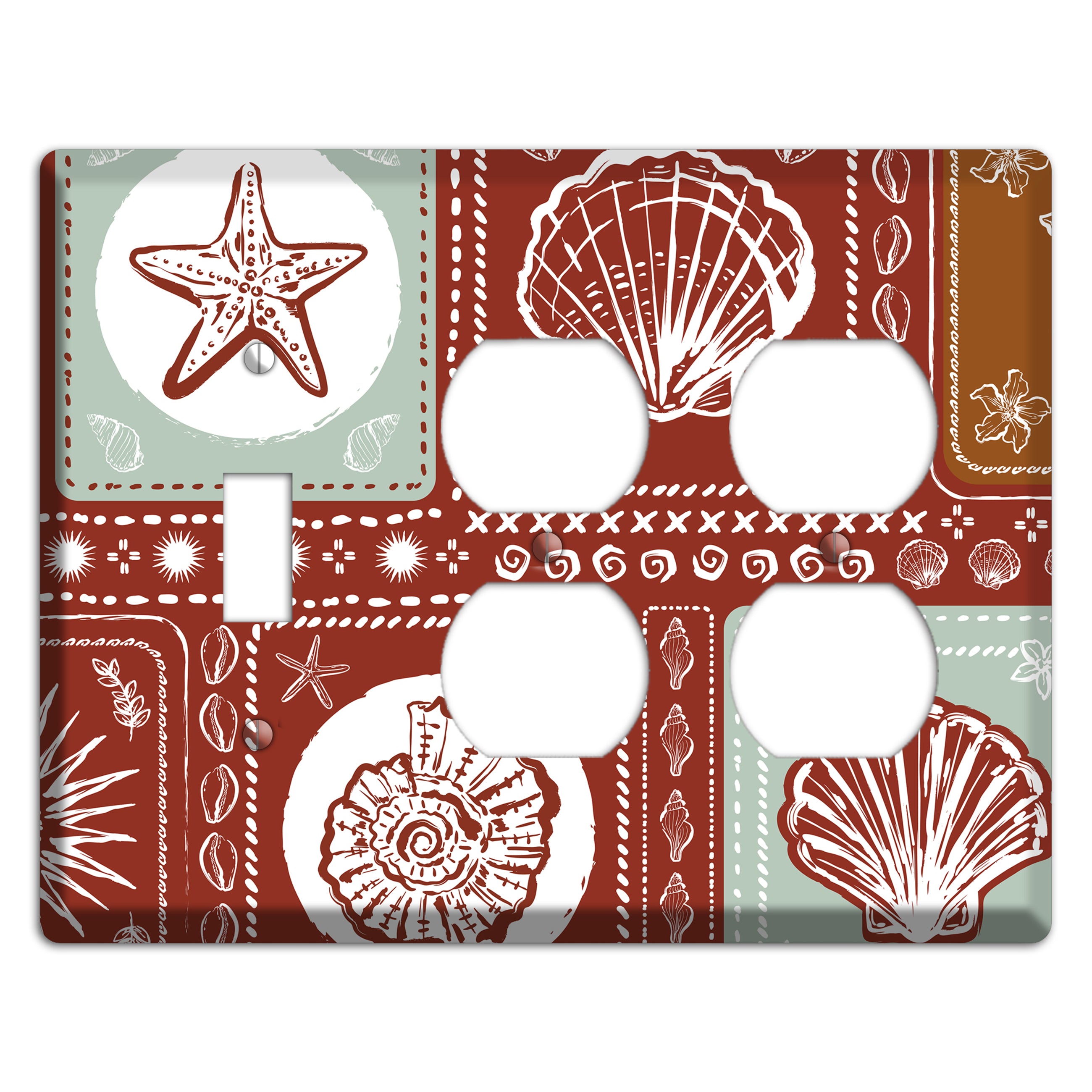 Crimson Tide Relics Toggle / 2 Duplex Wallplate