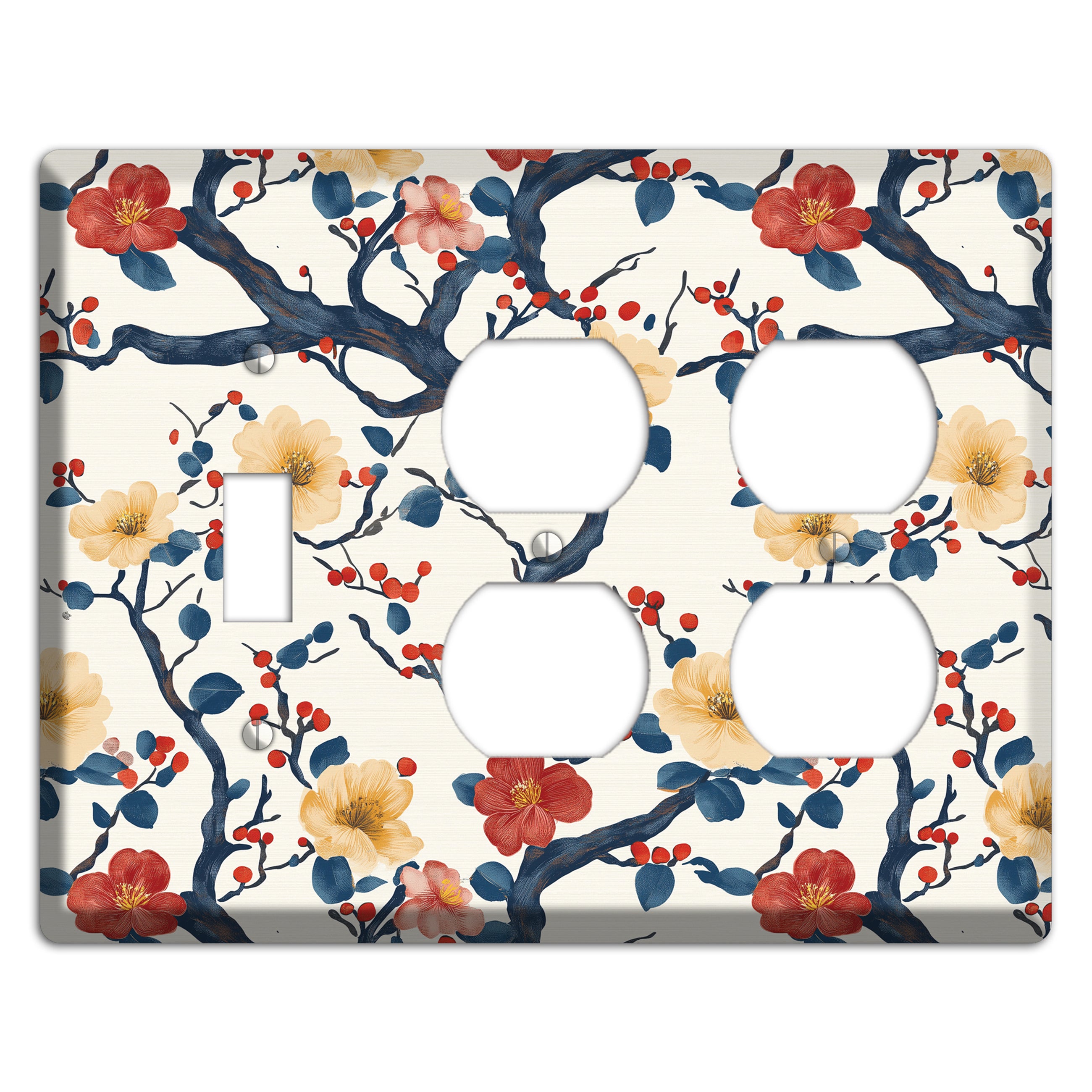 Berry Branch Reverie Toggle / 2 Duplex Wallplate