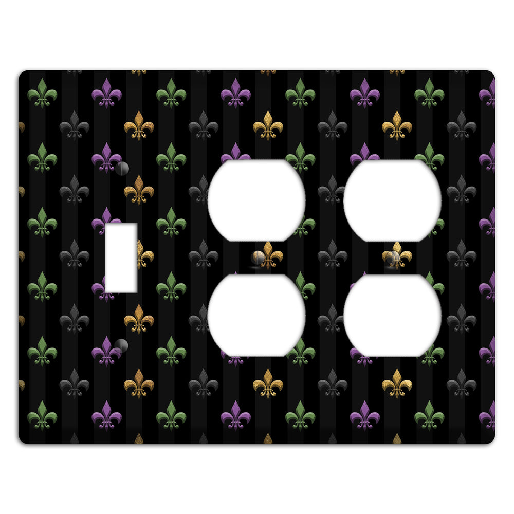 Midnight Fleur Toggle / 2 Duplex Wallplate