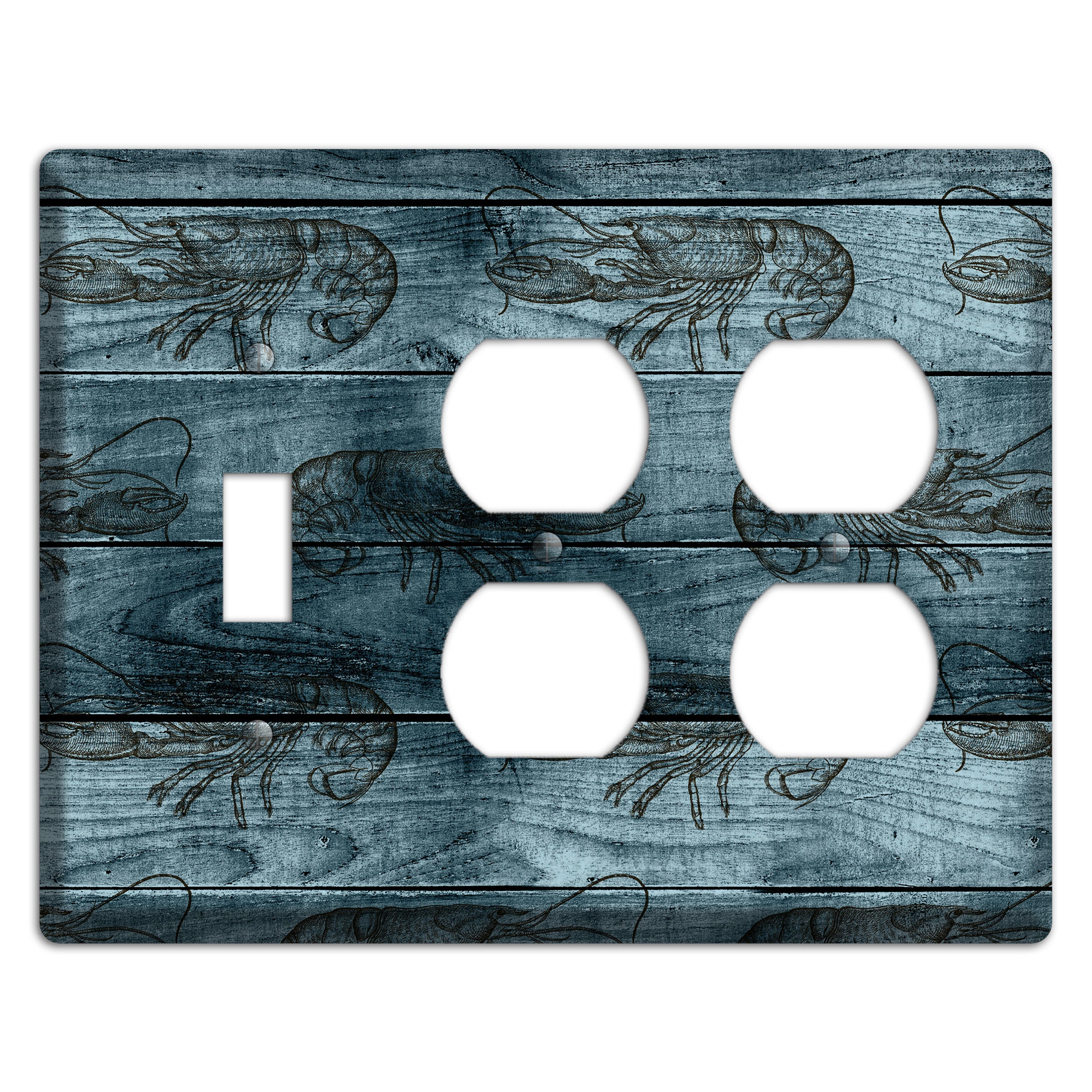 Lobster Ledger Toggle / 2 Duplex Wallplate