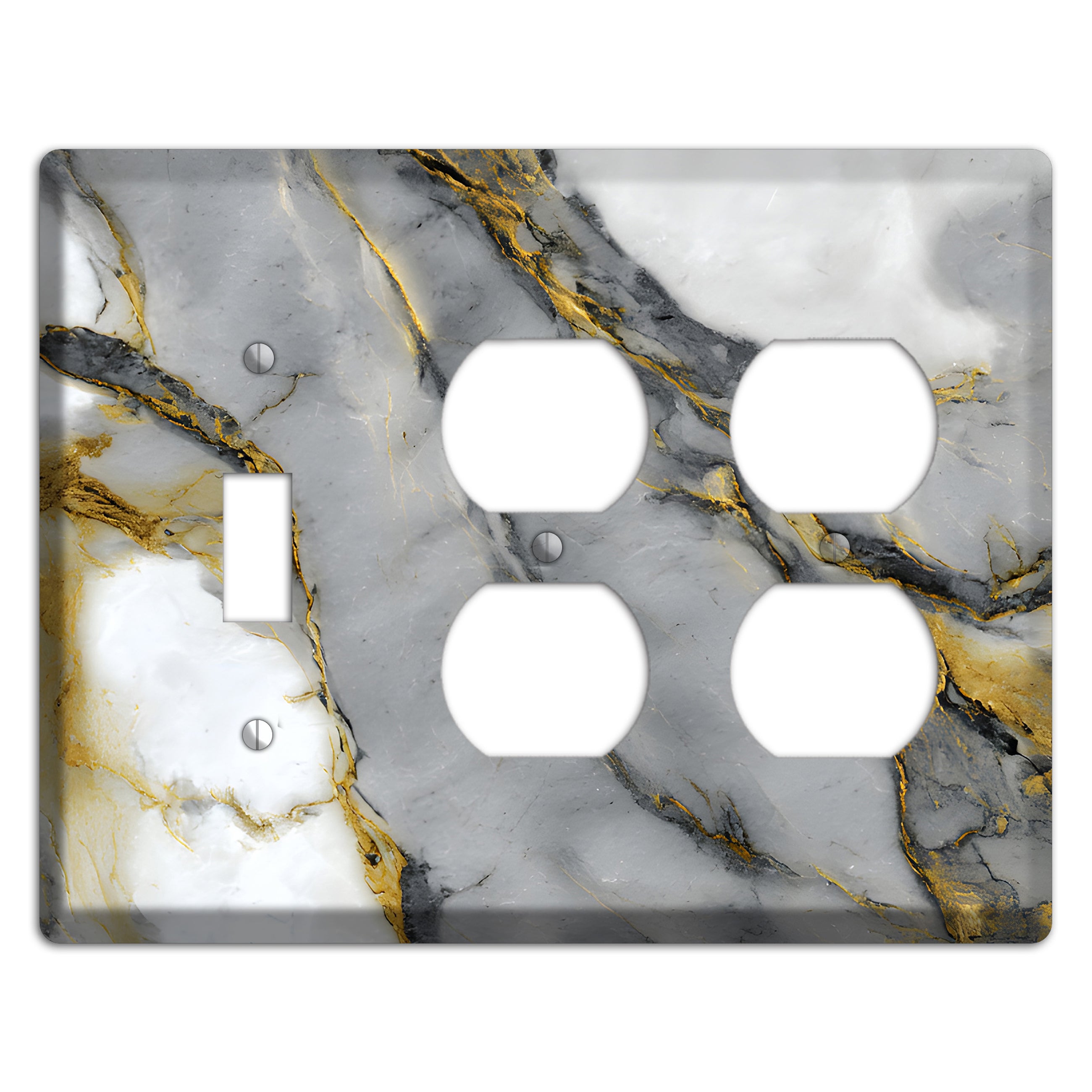 Finlandia Marble Toggle / 2 Duplex Wallplate