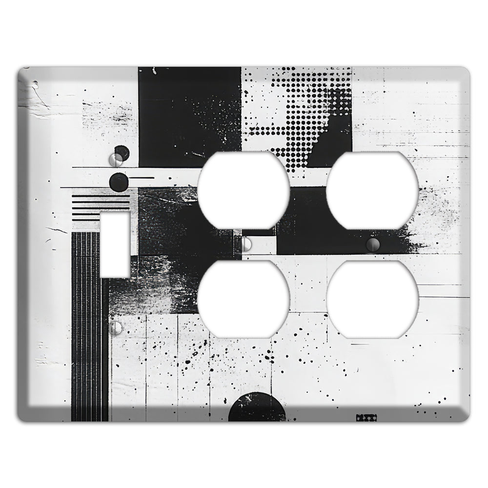Signal & Static Toggle / 2 Duplex Wallplate