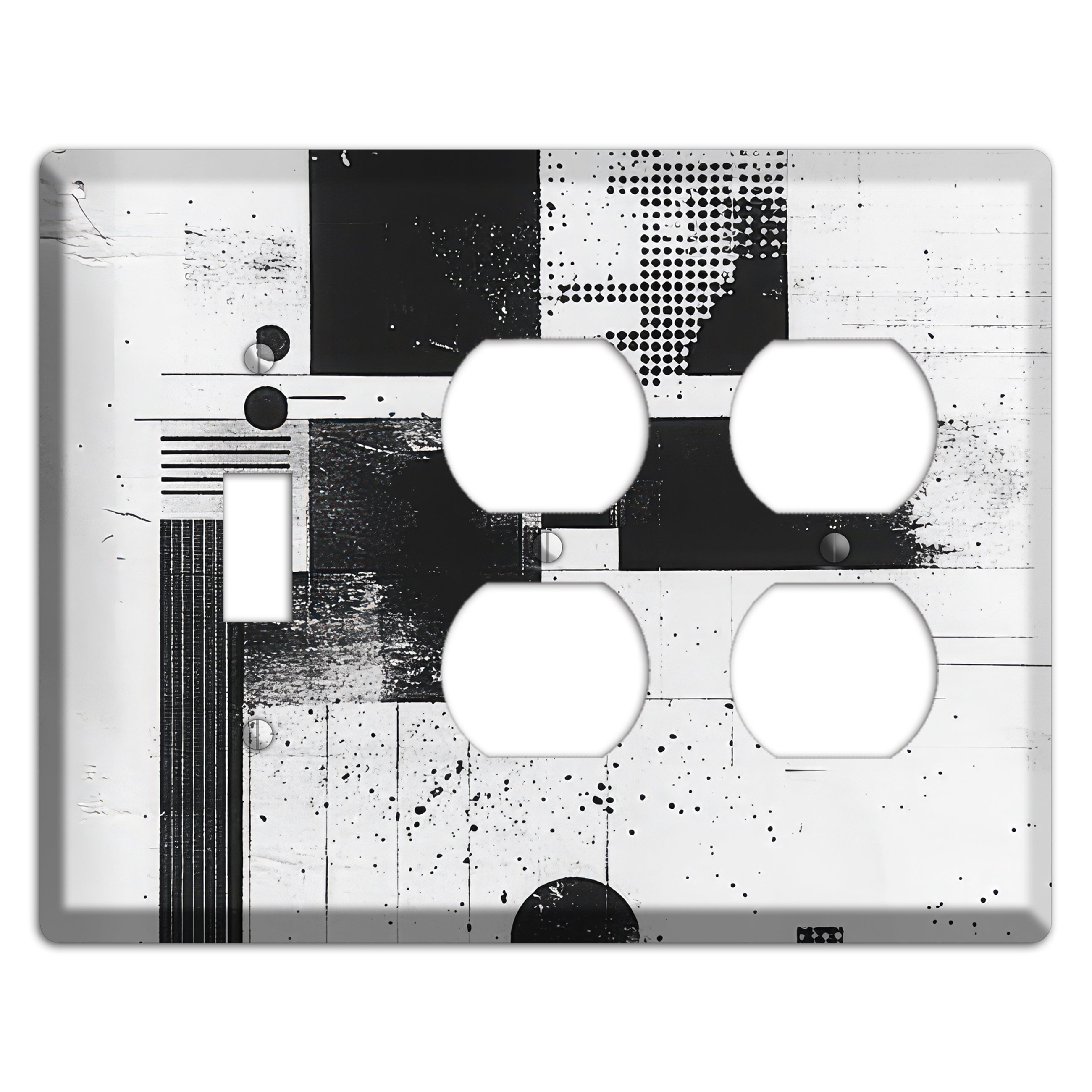 Signal & Static Toggle / 2 Duplex Wallplate