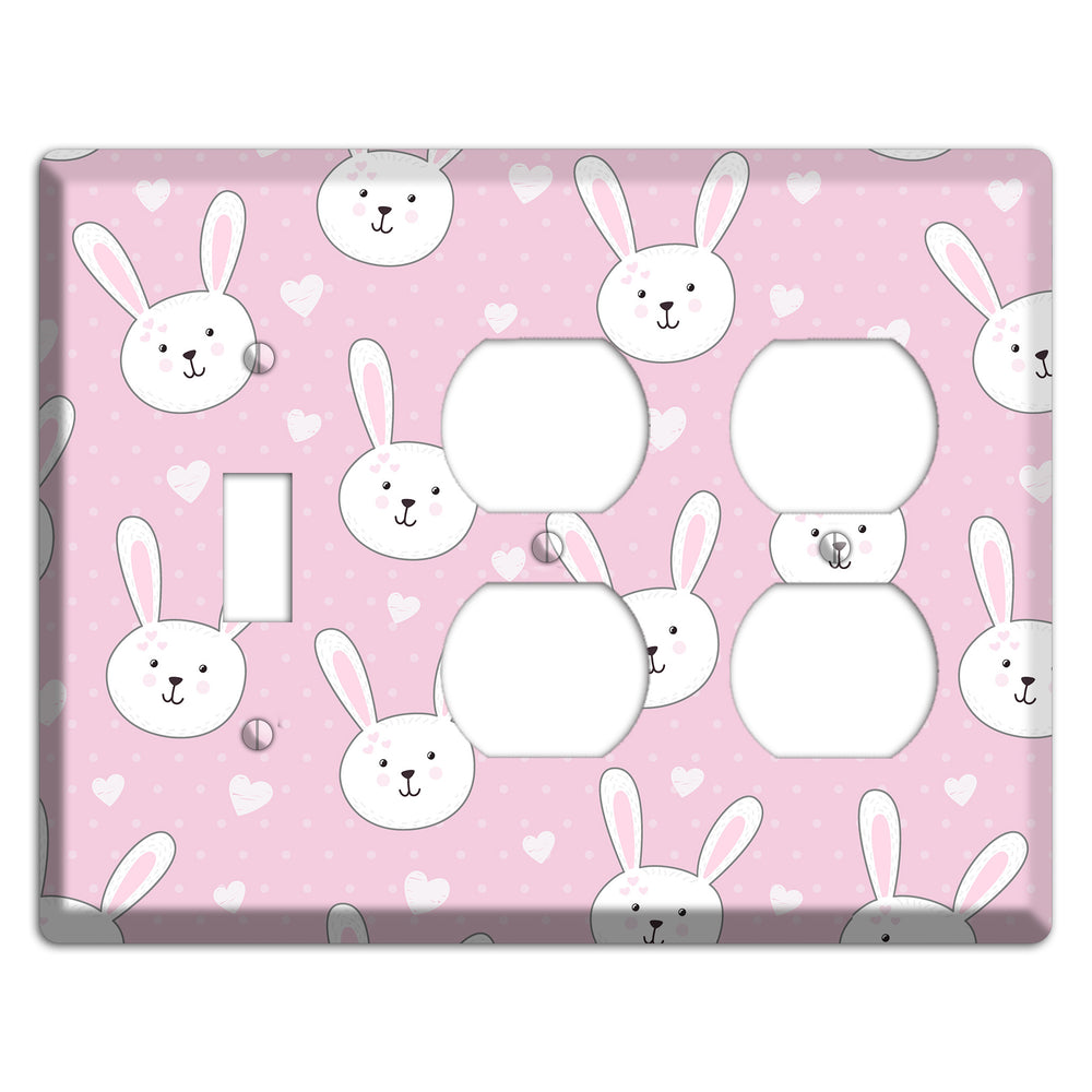 Bunny Love Toggle / 2 Duplex Wallplate