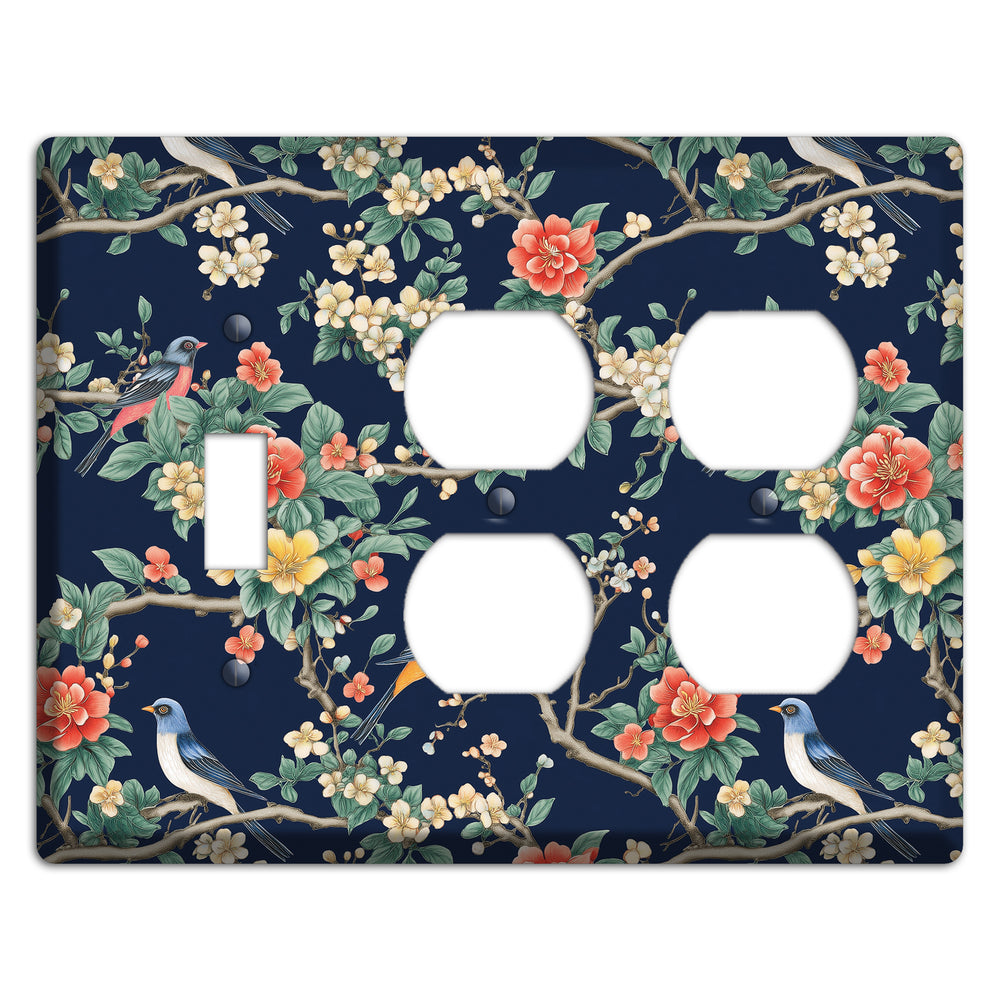 Songbirds & Blossoms Toggle / 2 Duplex Wallplate