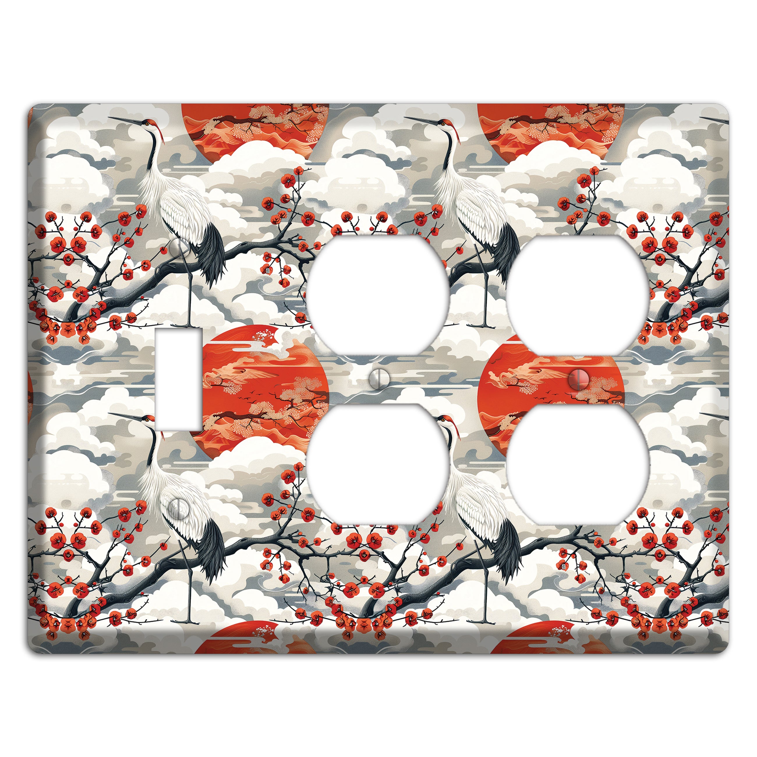Vermillion Sun Rising Toggle / 2 Duplex Wallplate