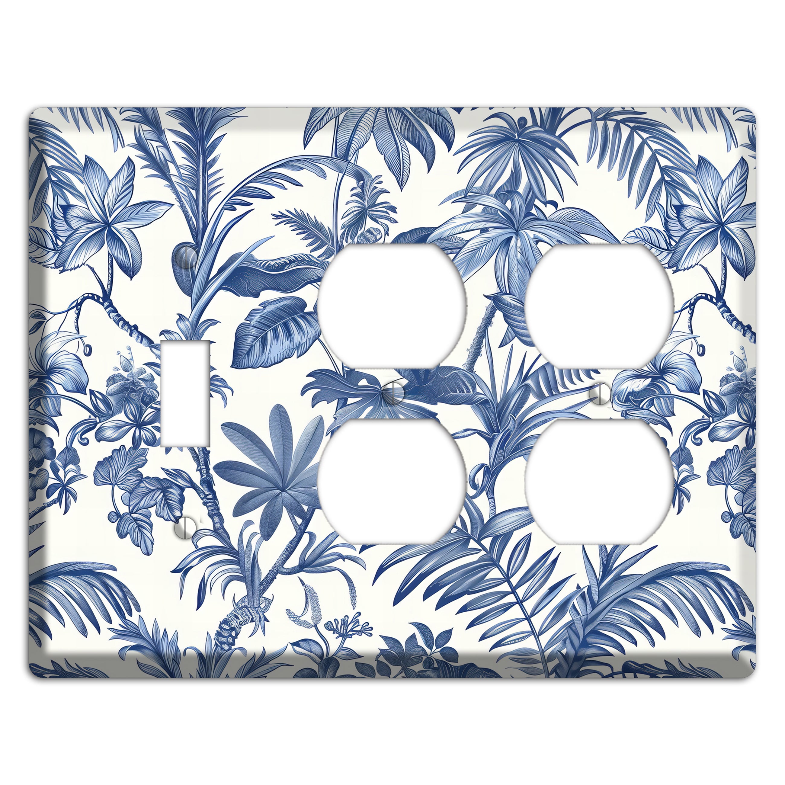 Tropic Indigo Reverie Toggle / 2 Duplex Wallplate